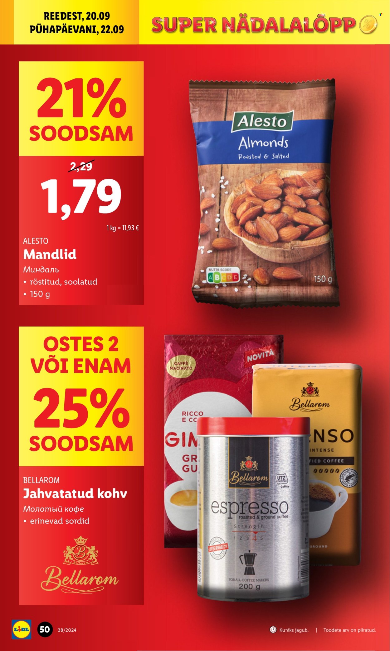 lidl - Lidl kliendileht - Kliendileht (16.09 - 22.09.2024) - page: 50