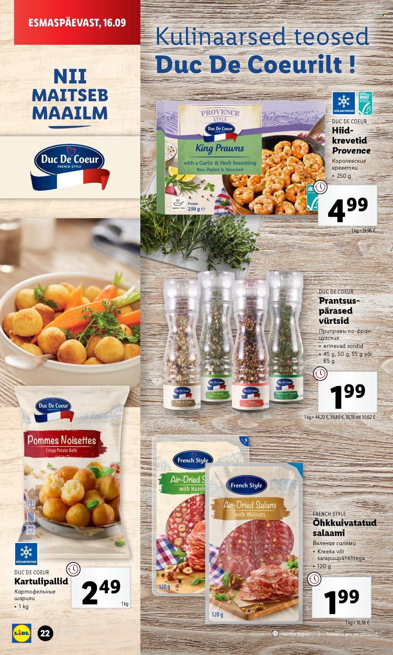 lidl - Lidl kliendileht - Kliendileht (16.09 - 22.09.2024) - page: 22