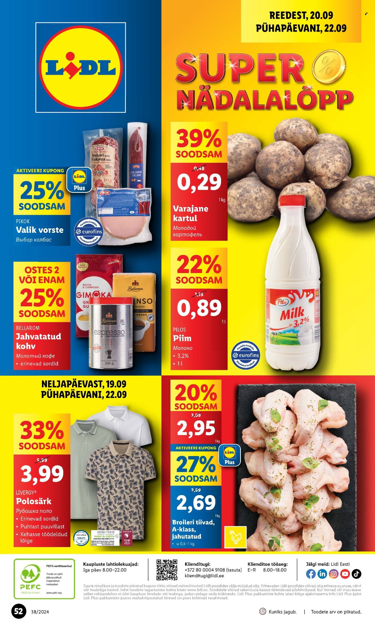 lidl - Lidl kliendileht - Kliendileht (16.09 - 22.09.2024) - page: 52