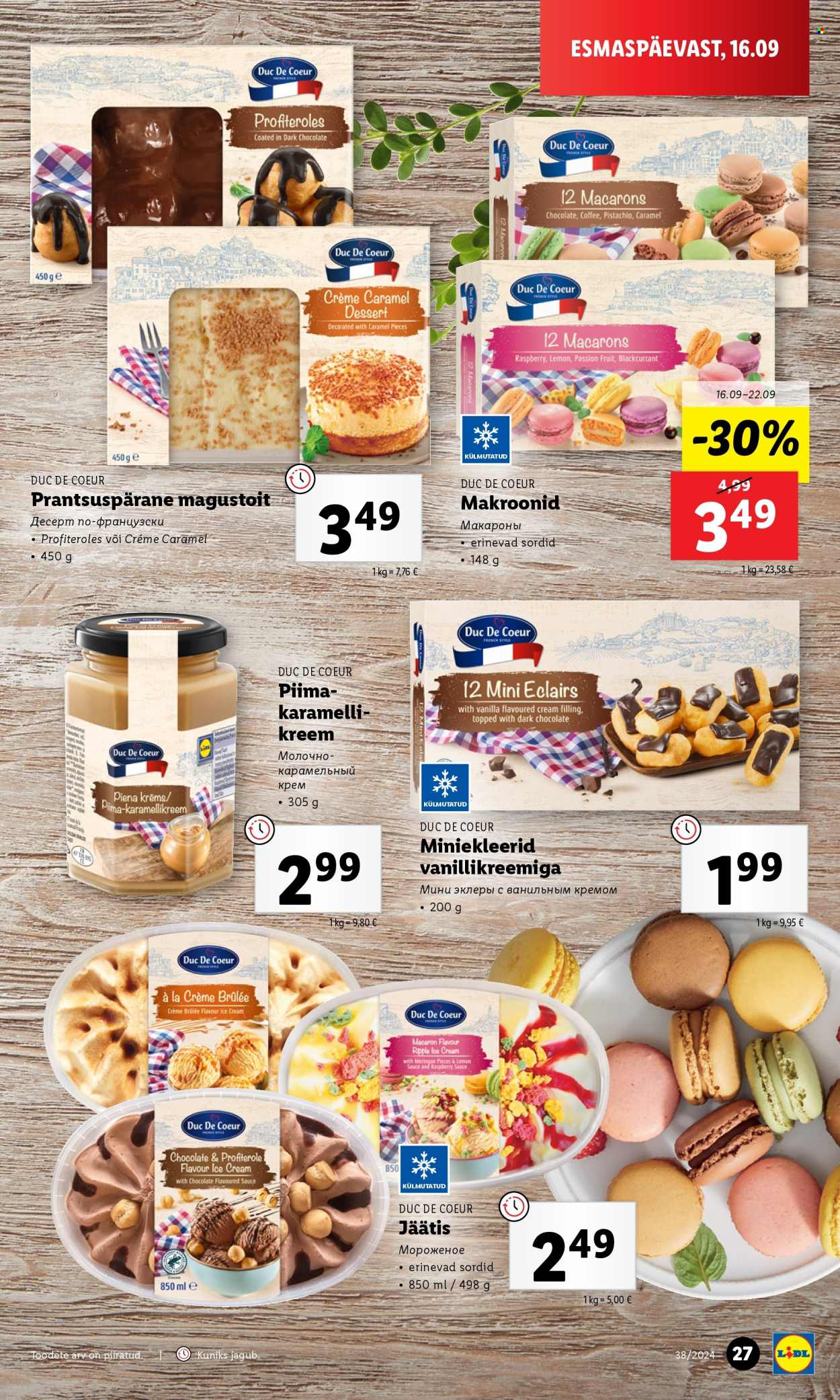 lidl - Lidl kliendileht - Kliendileht (16.09 - 22.09.2024) - page: 27