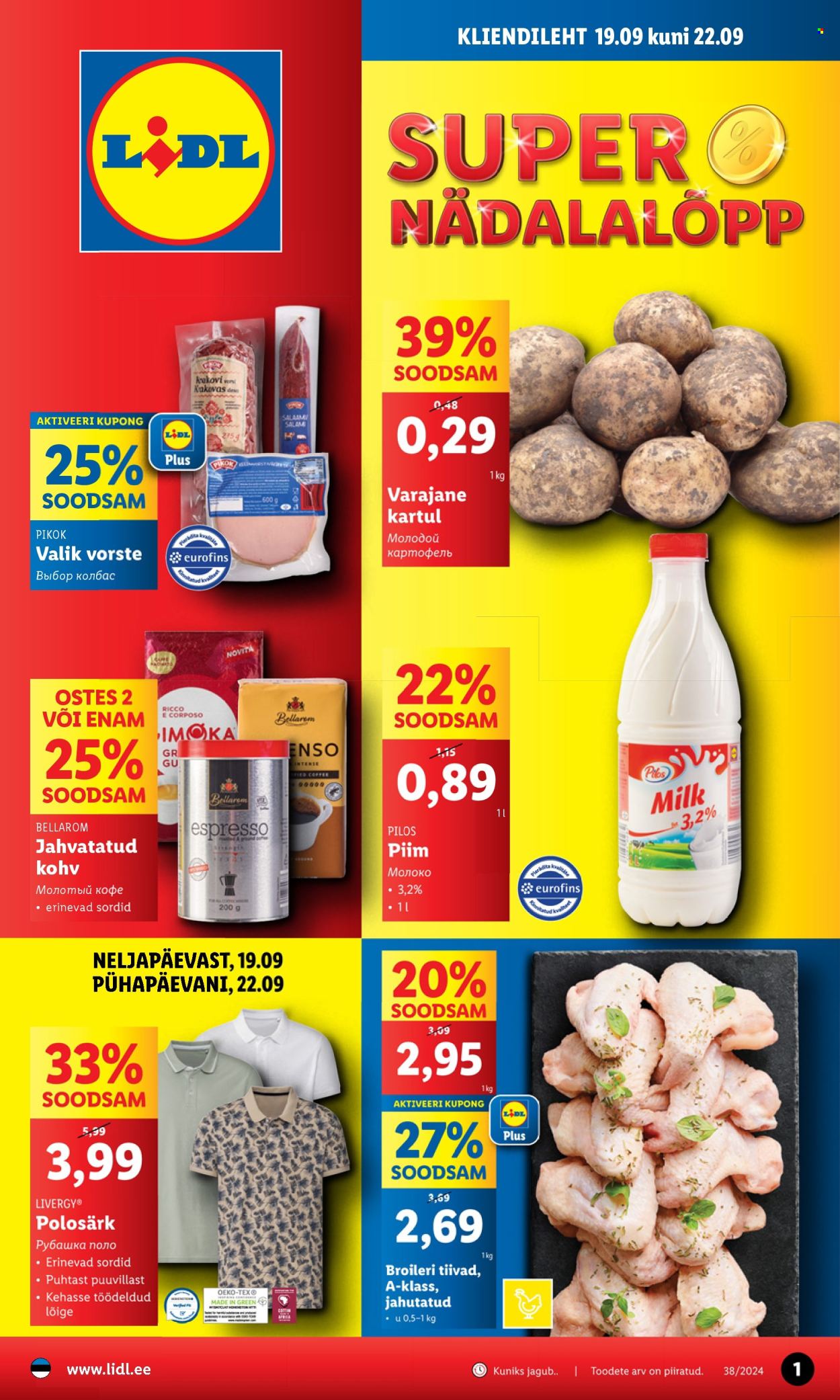 lidl - Lidl kliendileht - Kliendileht (19.09 - 22.09.2024)