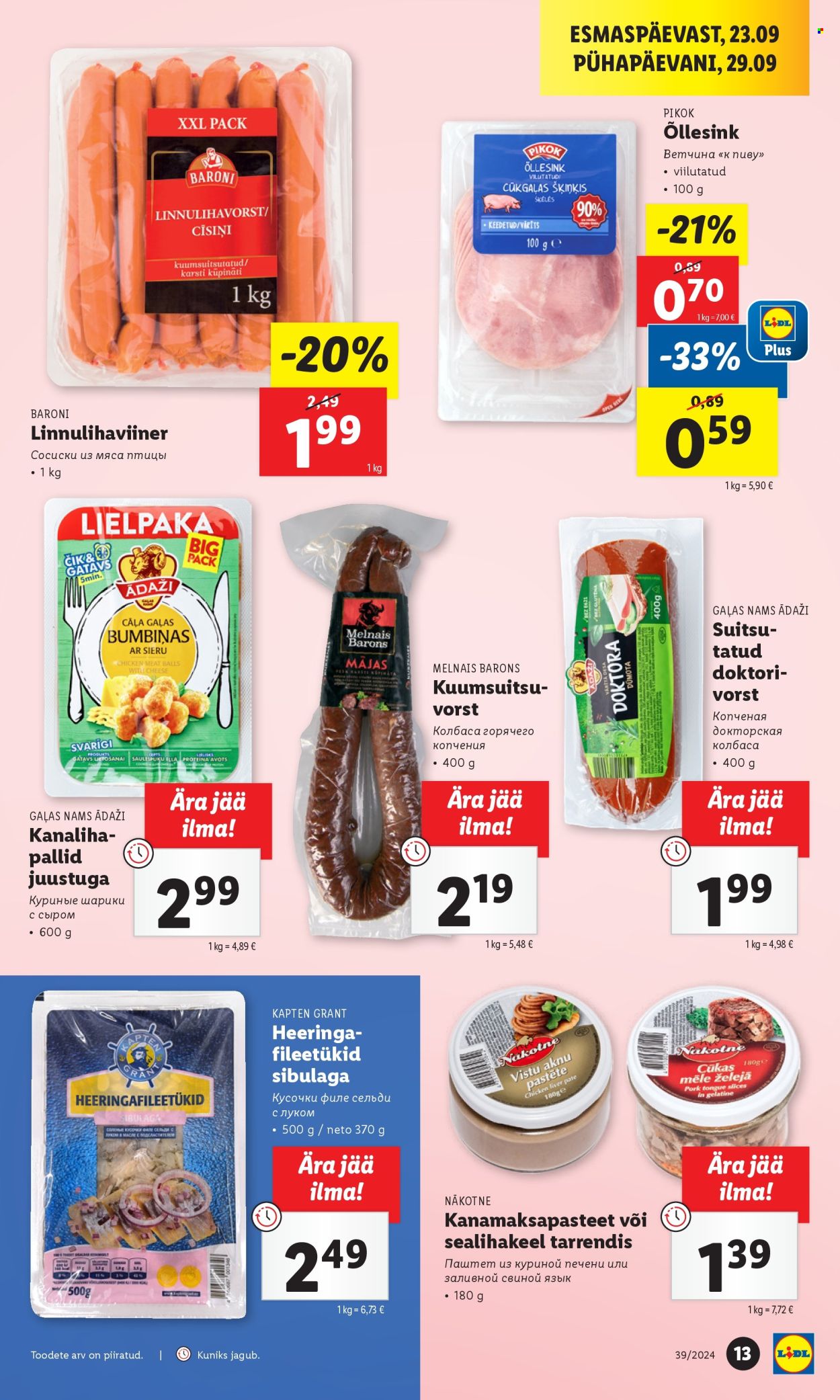 lidl - Lidl kliendileht - Kliendileht (23.09 - 29.09.2024) - page: 13