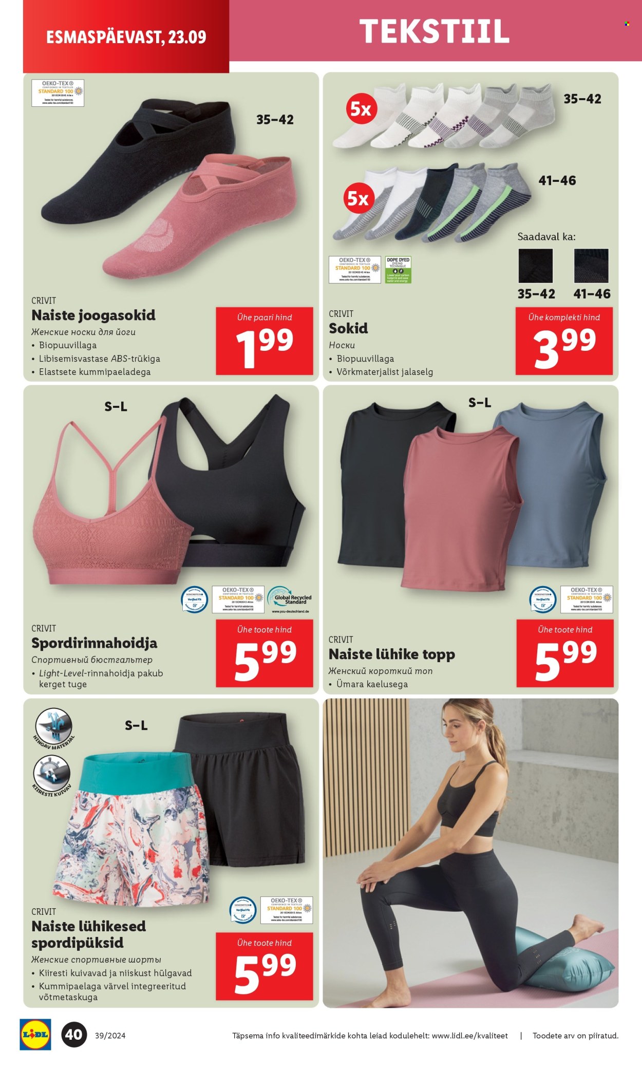 lidl - Lidl kliendileht - Kliendileht (23.09 - 29.09.2024) - page: 40