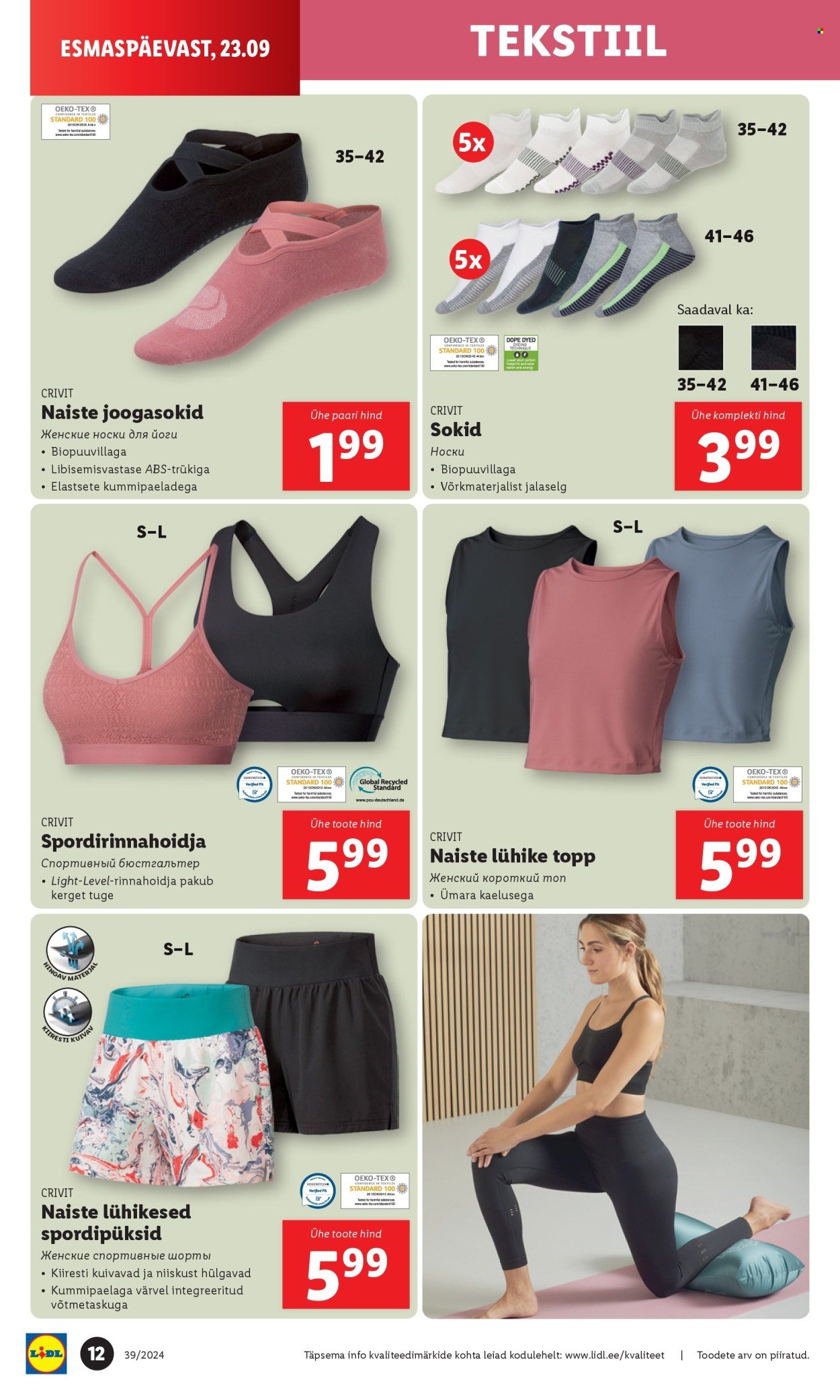 lidl - Lidl kliendileht - Tööstuskaupade pakkumised (23.09 - 29.09.2024) - page: 12