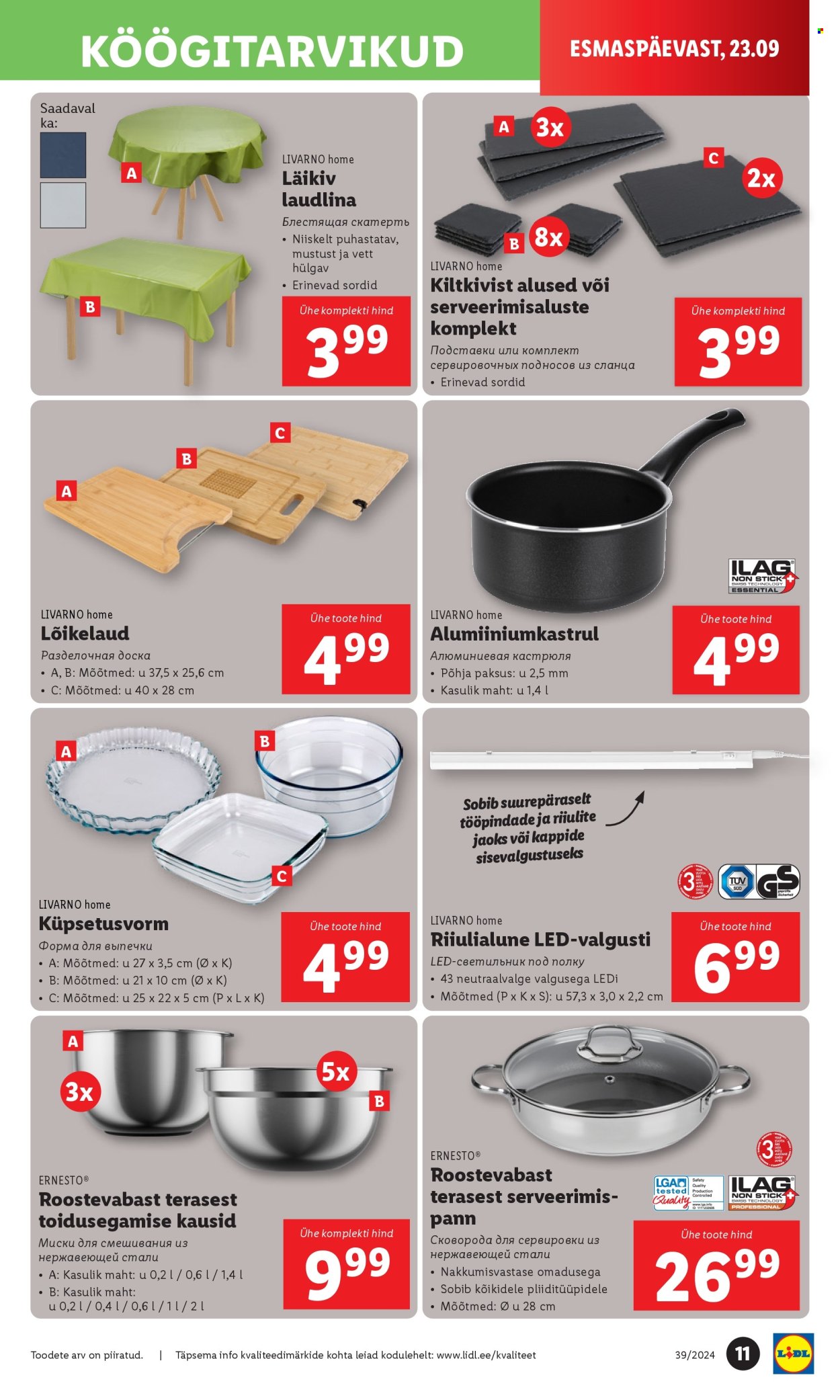 lidl - Lidl kliendileht - Tööstuskaupade pakkumised (23.09 - 29.09.2024) - page: 11