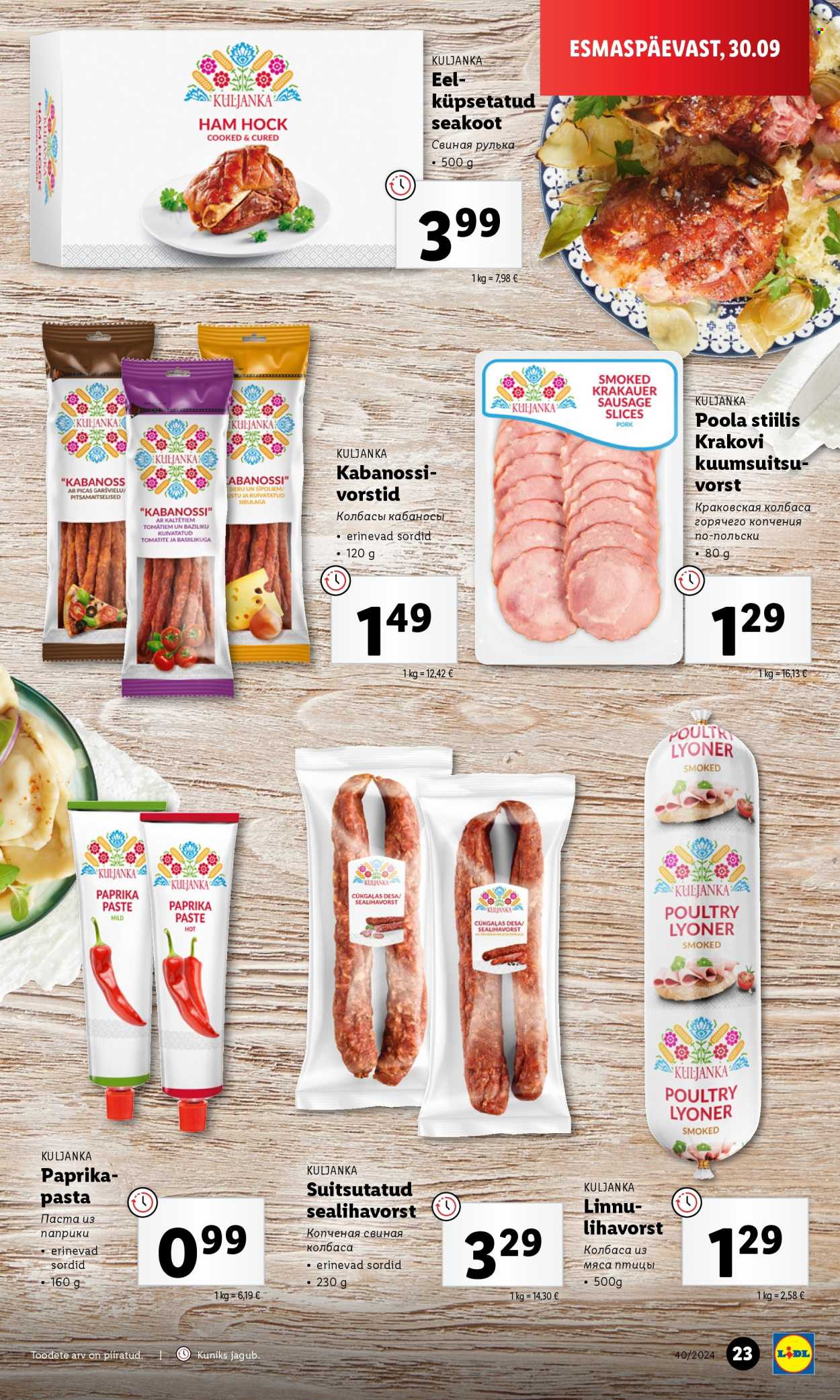 lidl - Lidl kliendileht - Kliendileht (30.09 - 6.10.2024) - page: 23