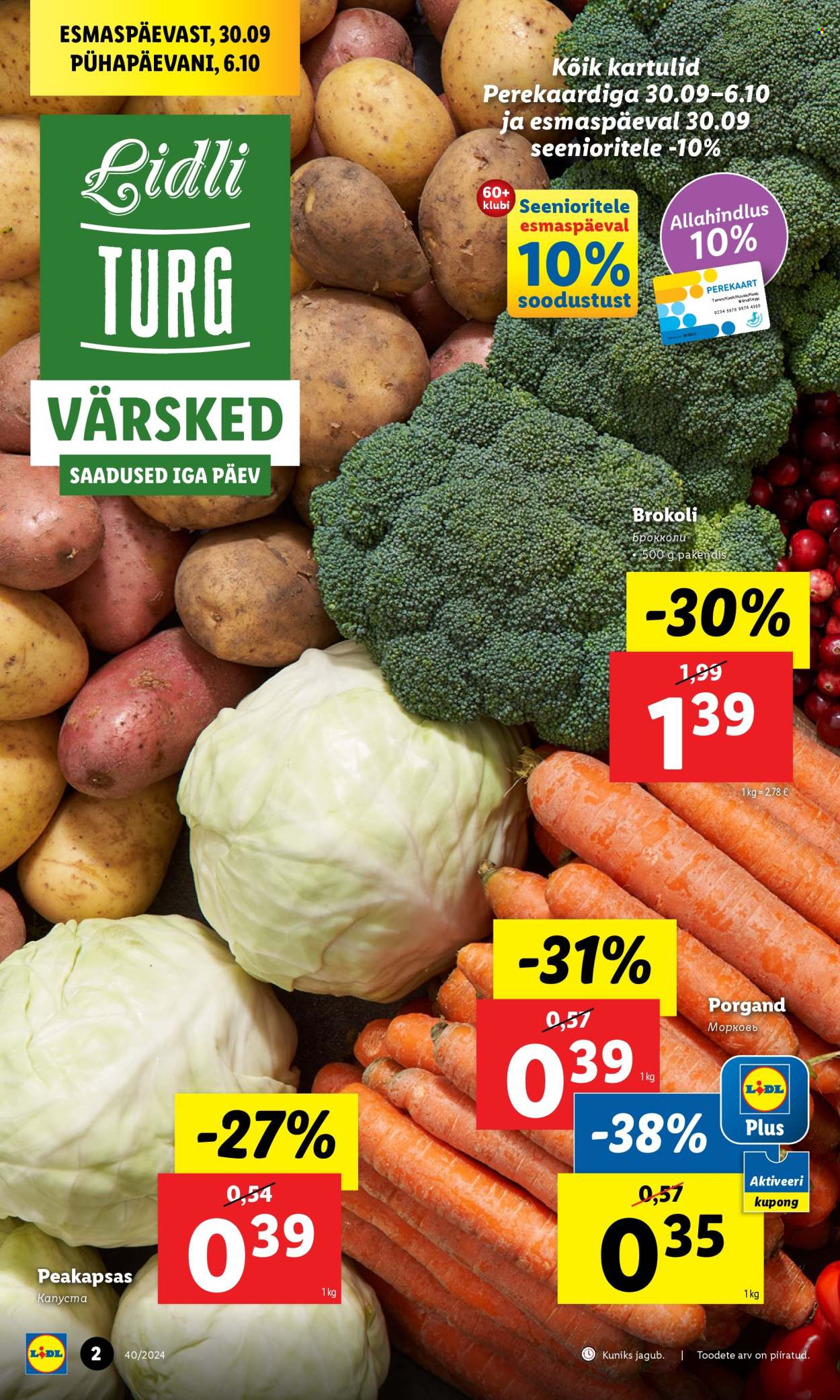 lidl - Lidl kliendileht - Kliendileht (30.09 - 6.10.2024) - page: 2