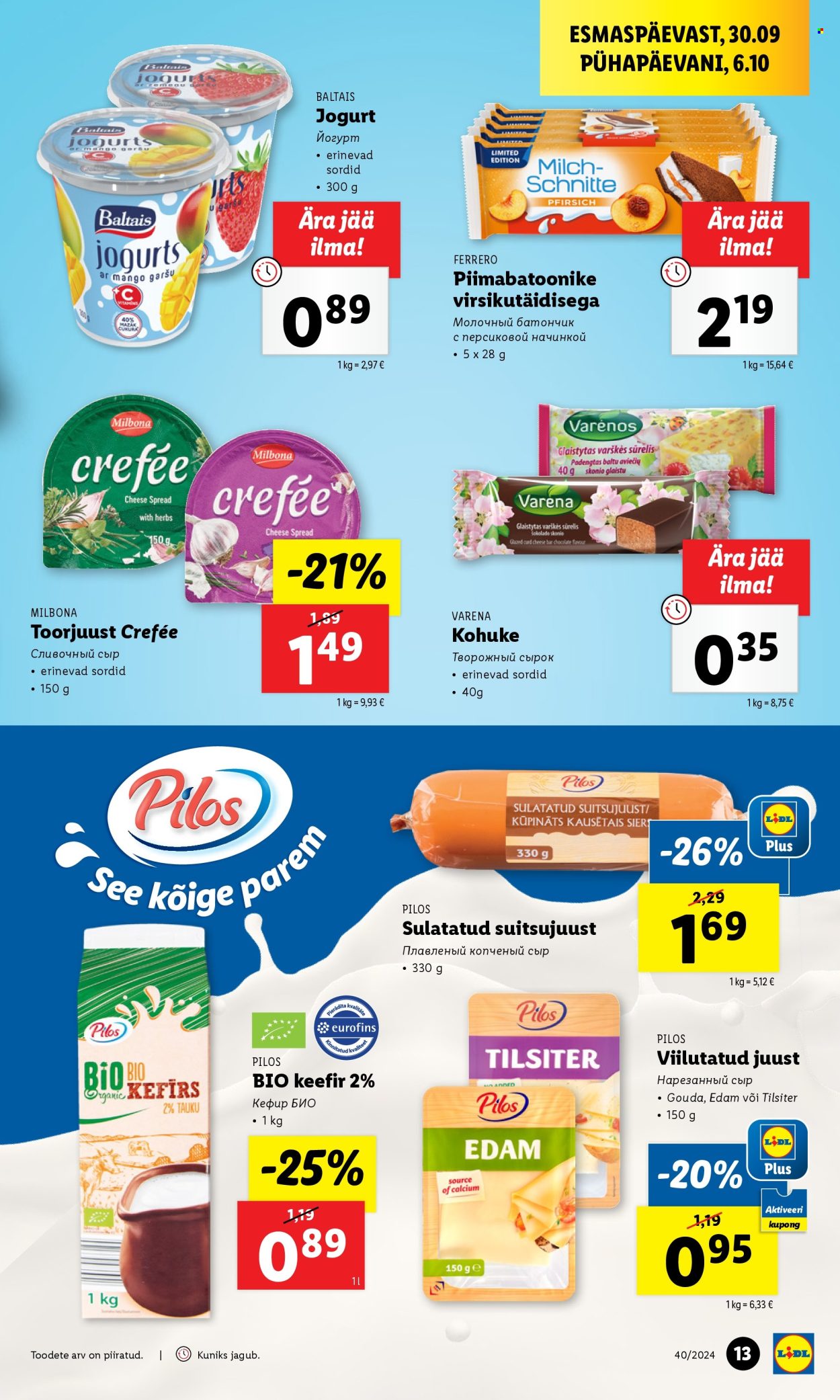 lidl - Lidl kliendileht - Kliendileht (30.09 - 6.10.2024) - page: 13