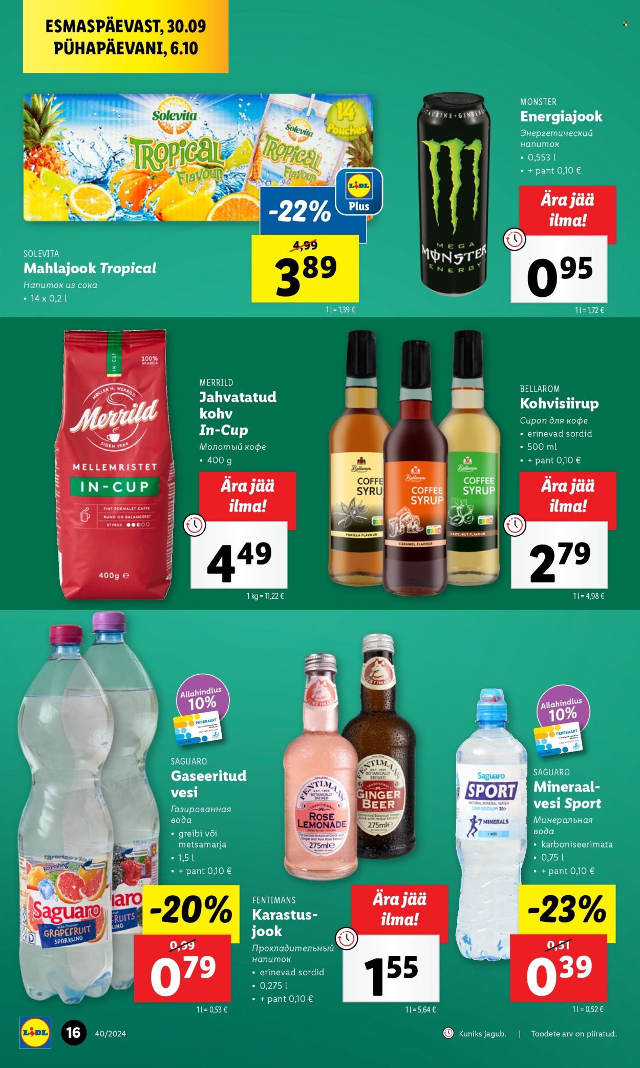 lidl - Lidl kliendileht - Kliendileht (30.09 - 6.10.2024) - page: 16