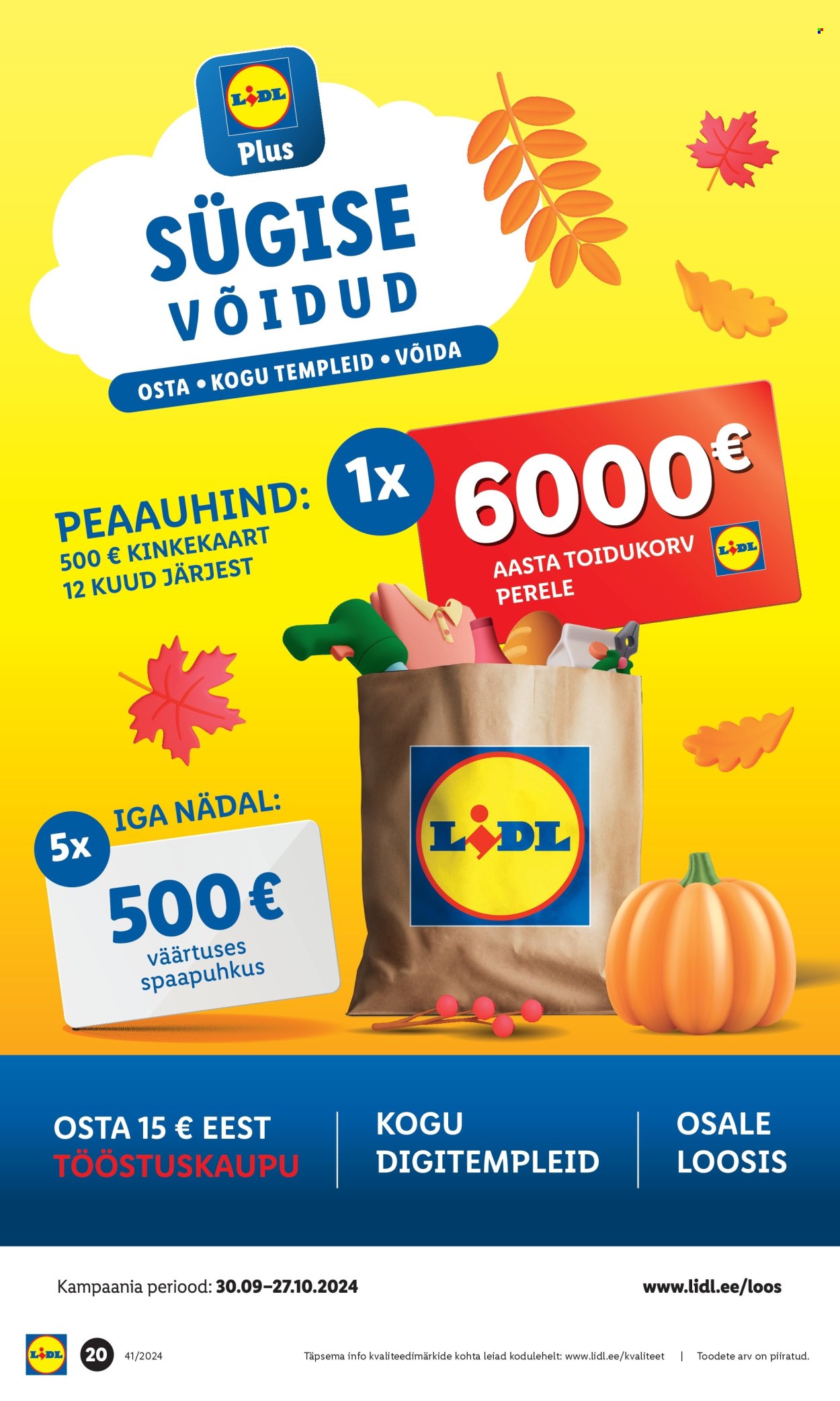 lidl - Lidl kliendileht - Tööstuskaupade pakkumised (7.10 - 13.10.2024) - page: 20