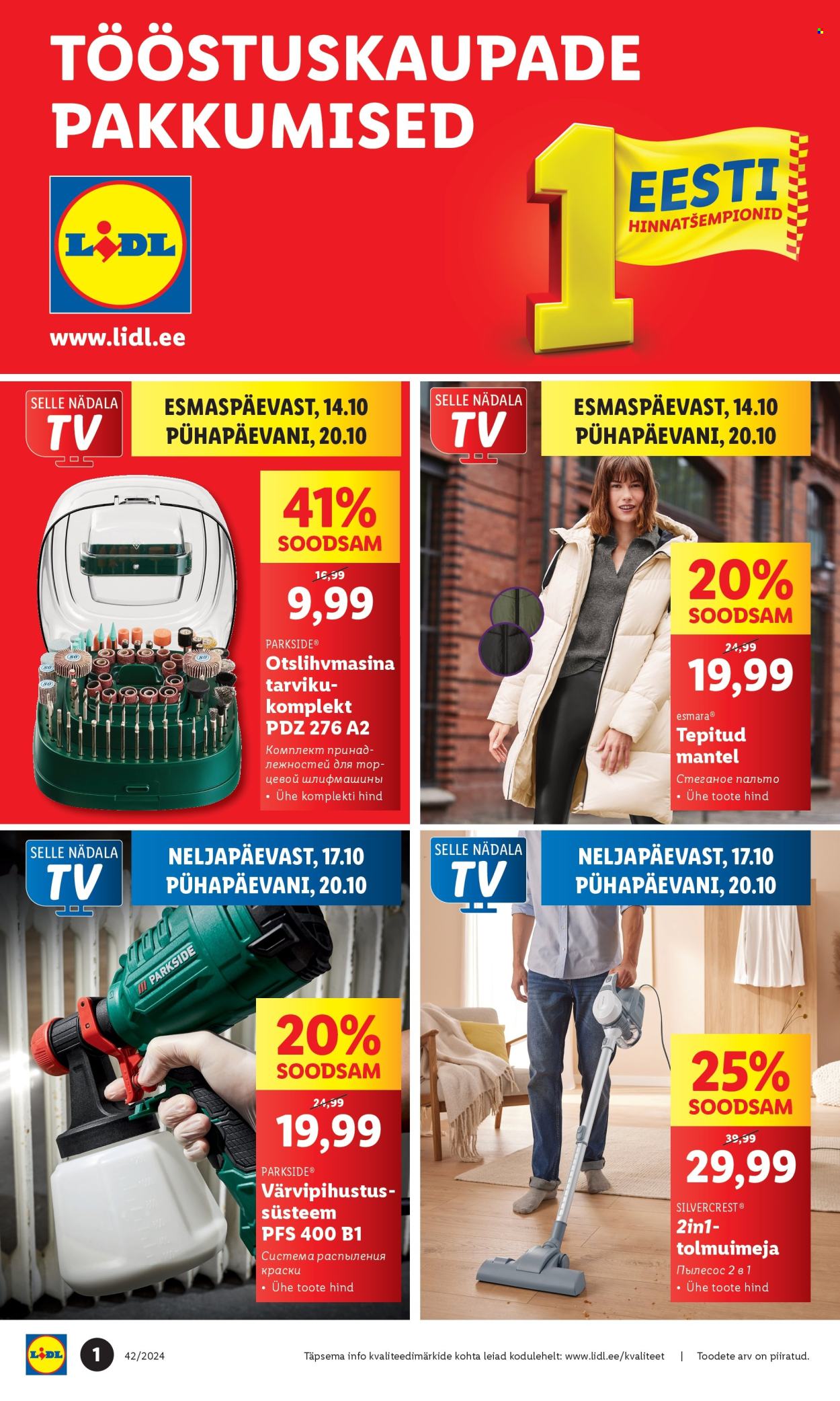 lidl - Lidl kliendileht - Tööstuskaupade pakkumised (14.10 - 20.10.2024) - page: 1