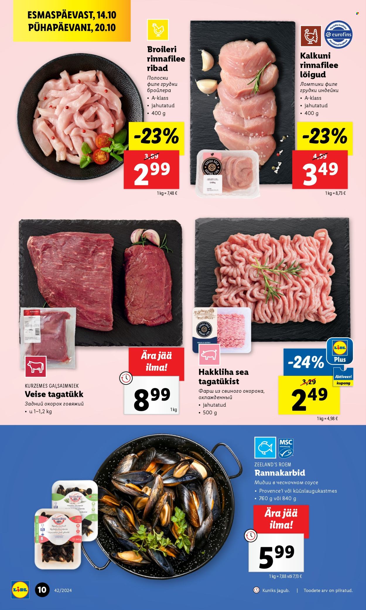 lidl - Lidl kliendileht - Kliendileht (14.10 - 20.10.2024) - page: 10