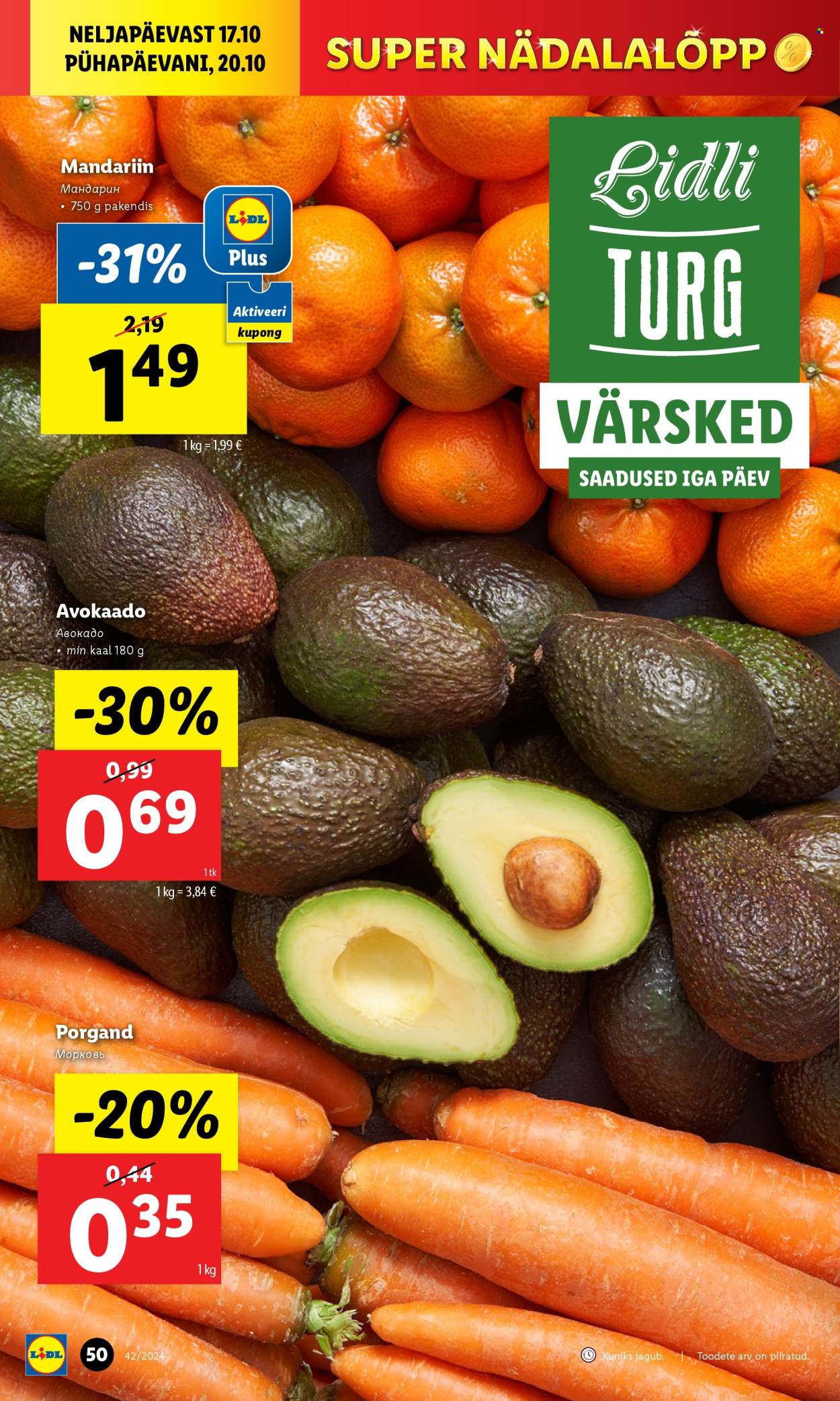 lidl - Lidl kliendileht - Kliendileht (14.10 - 20.10.2024) - page: 50