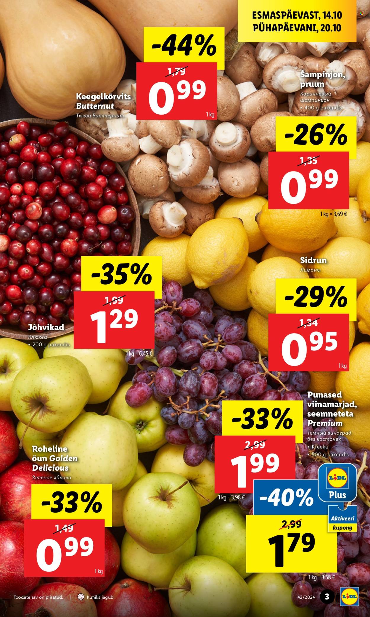 lidl - Lidl kliendileht - Kliendileht (14.10 - 20.10.2024) - page: 3