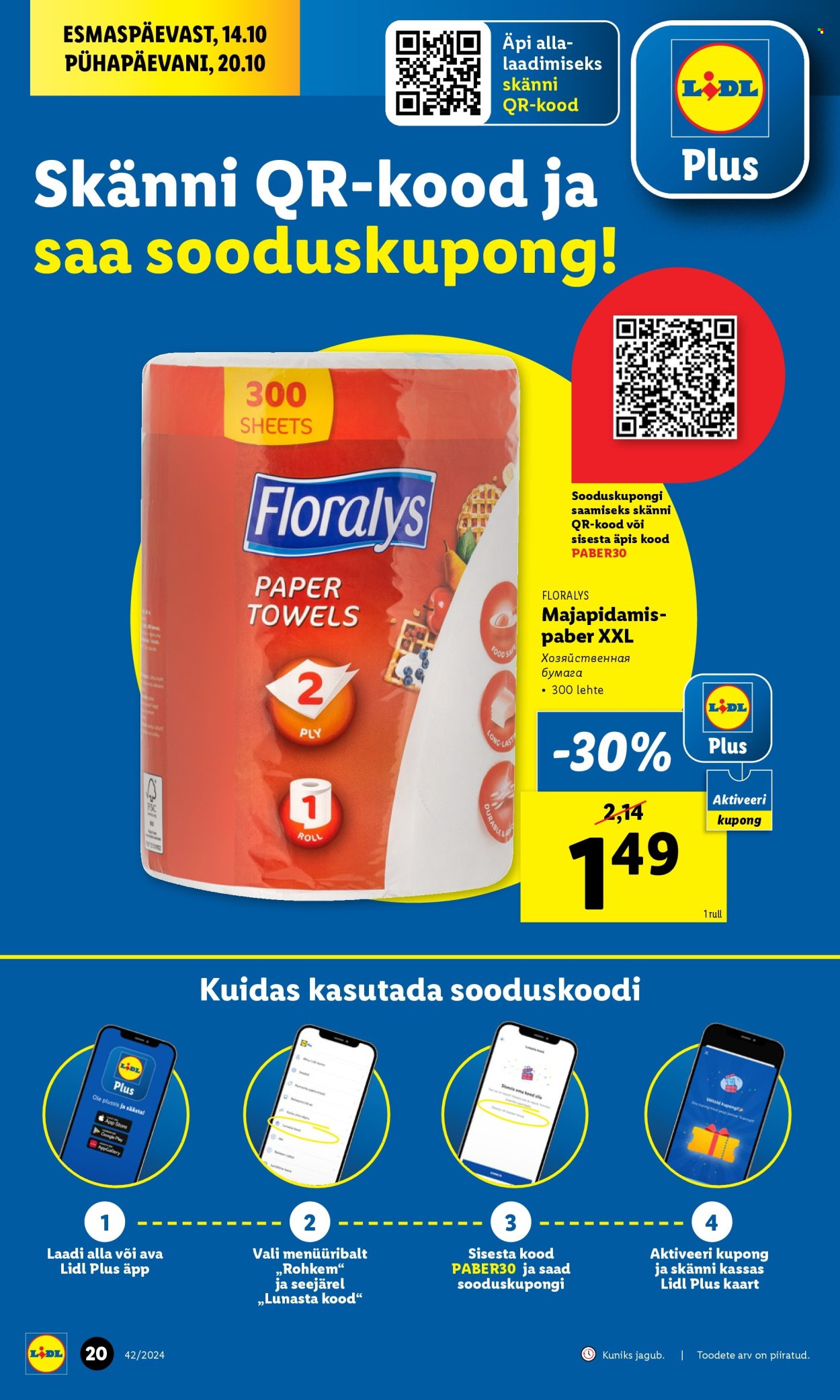 lidl - Lidl kliendileht - Kliendileht (14.10 - 20.10.2024) - page: 20