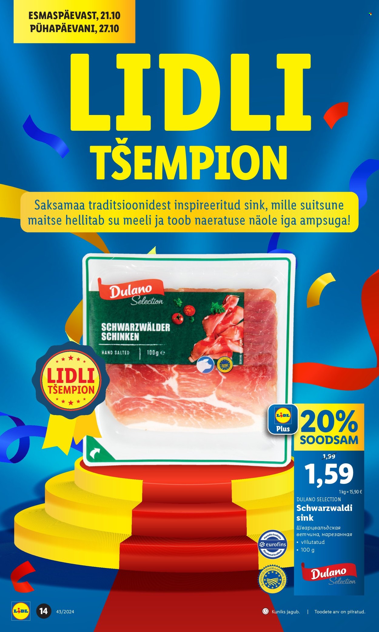 lidl - Lidl kliendileht - Kliendileht (21.10 - 27.10.2024) - page: 14