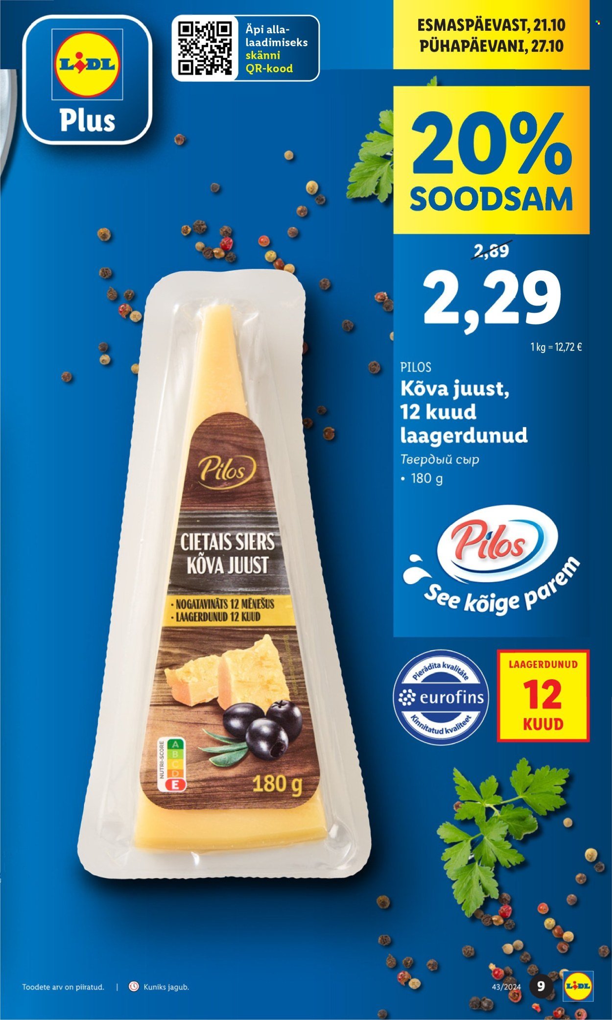 lidl - Lidl kliendileht - Kliendileht (21.10 - 27.10.2024) - page: 9