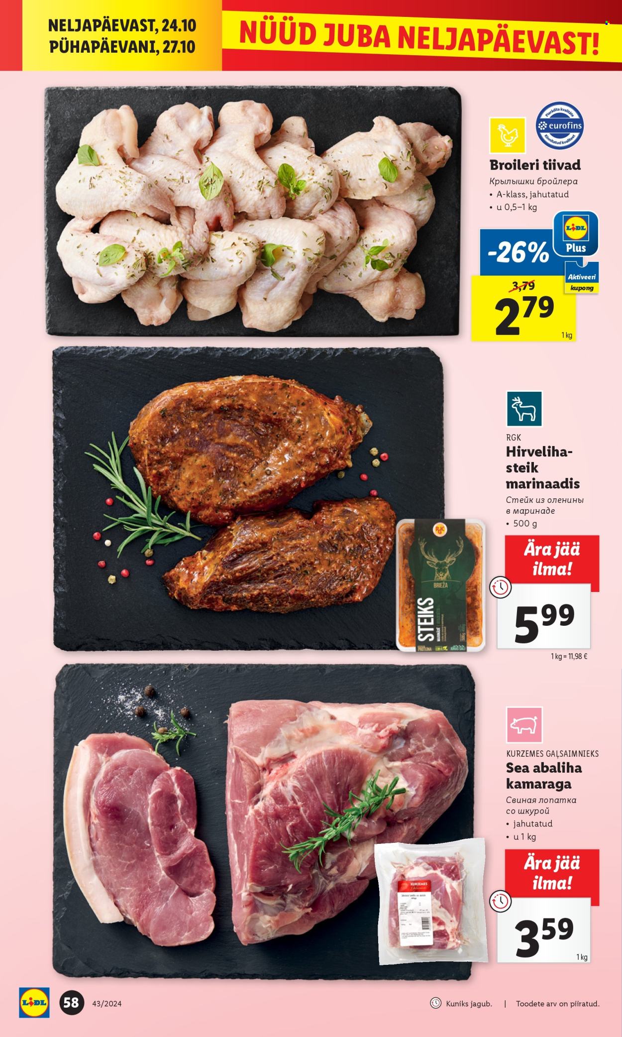 lidl - Lidl kliendileht - Kliendileht (21.10 - 27.10.2024) - page: 58