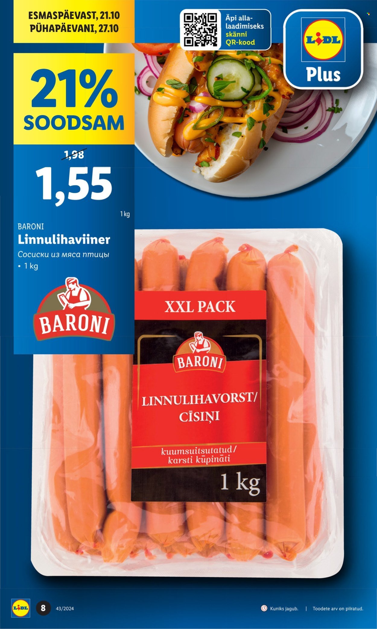 lidl - Lidl kliendileht - Kliendileht (21.10 - 27.10.2024) - page: 8