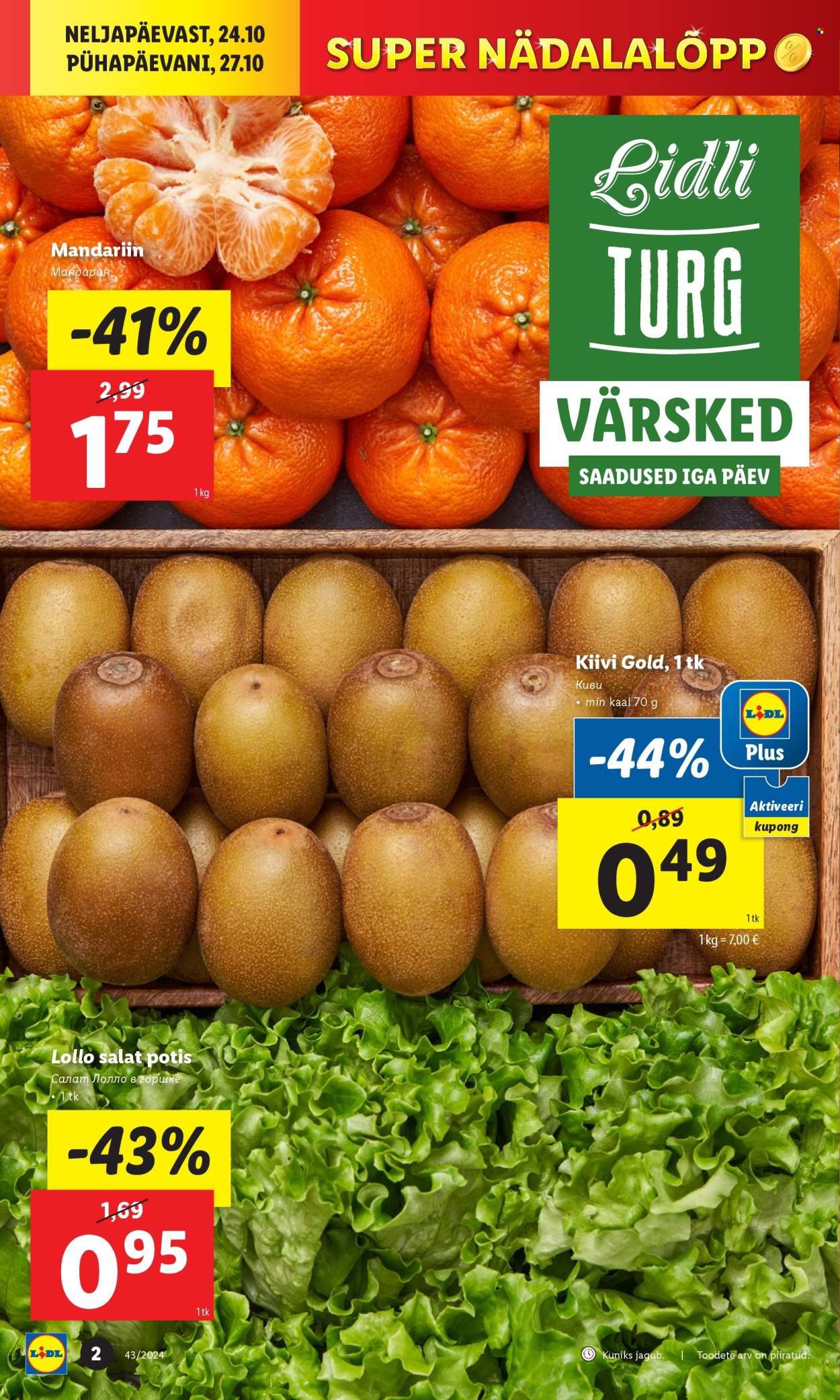 lidl - Lidl kliendileht - Kliendileht (24.10 - 27.10.2024) - page: 2