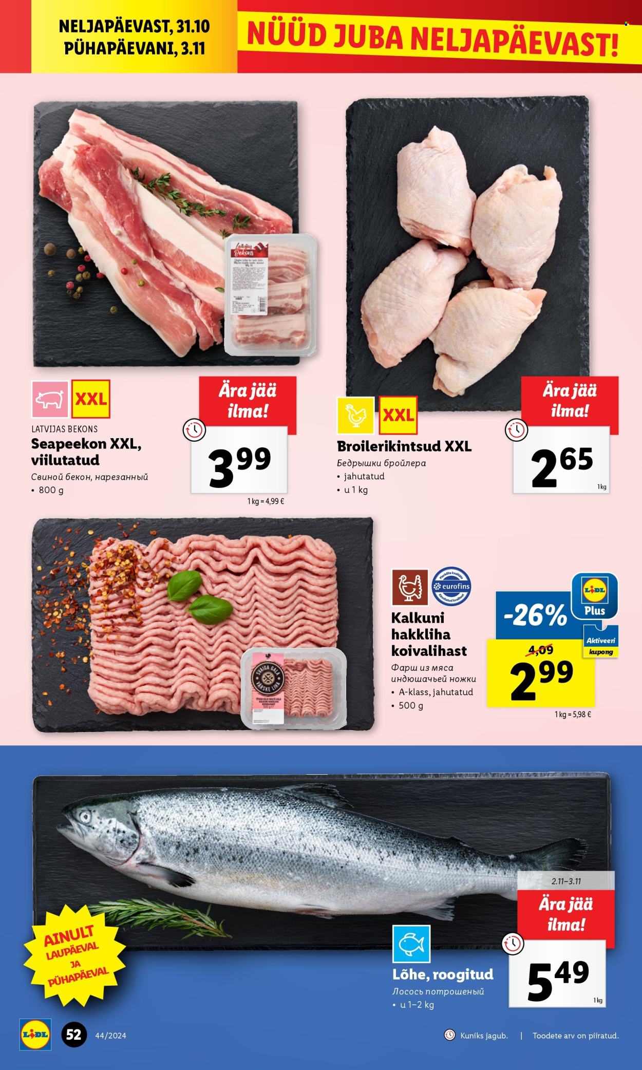 lidl - Lidl kliendileht - Kliendileht (28.10 - 3.11.2024) - page: 52