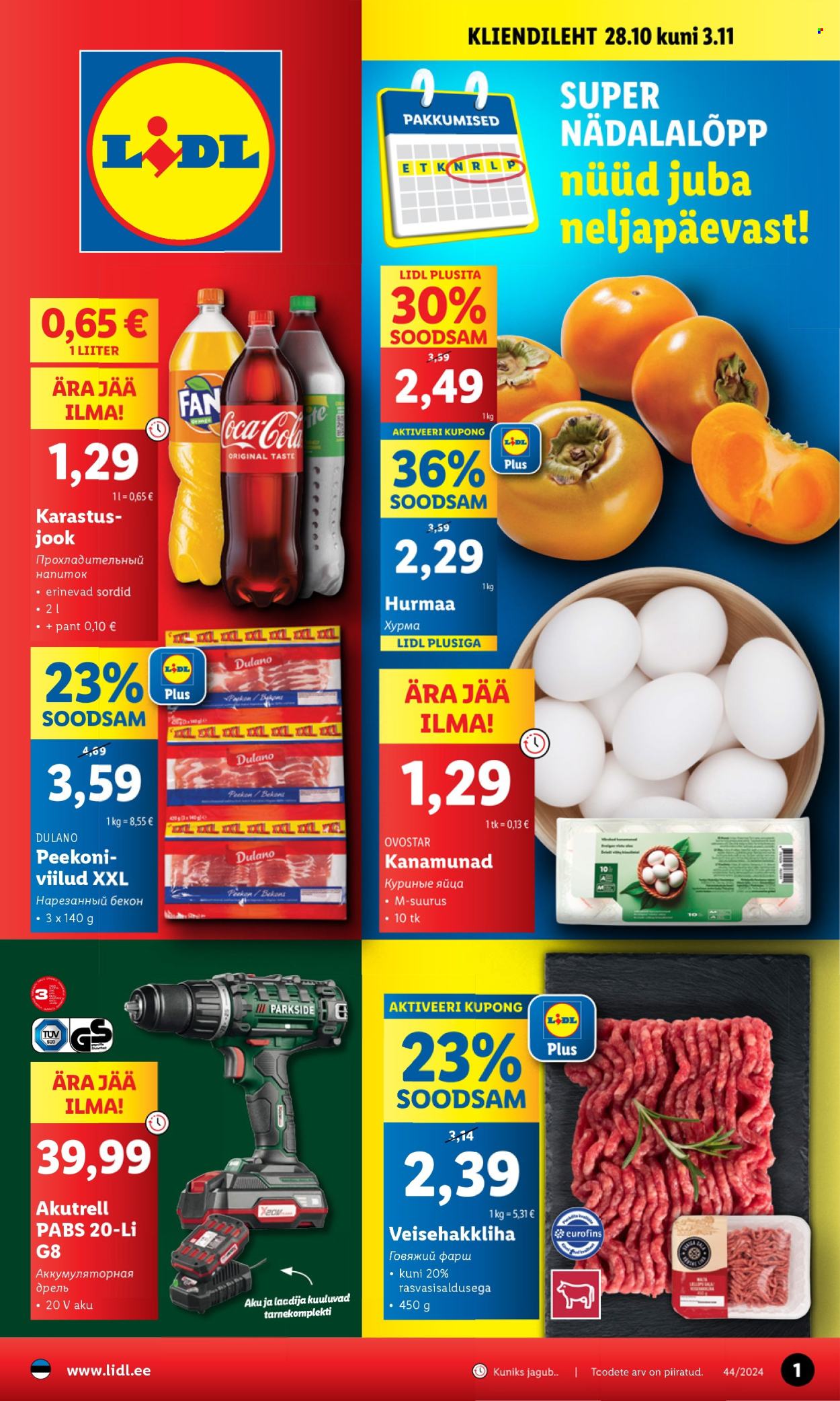 lidl - Lidl kliendileht - Kliendileht (28.10 - 3.11.2024)