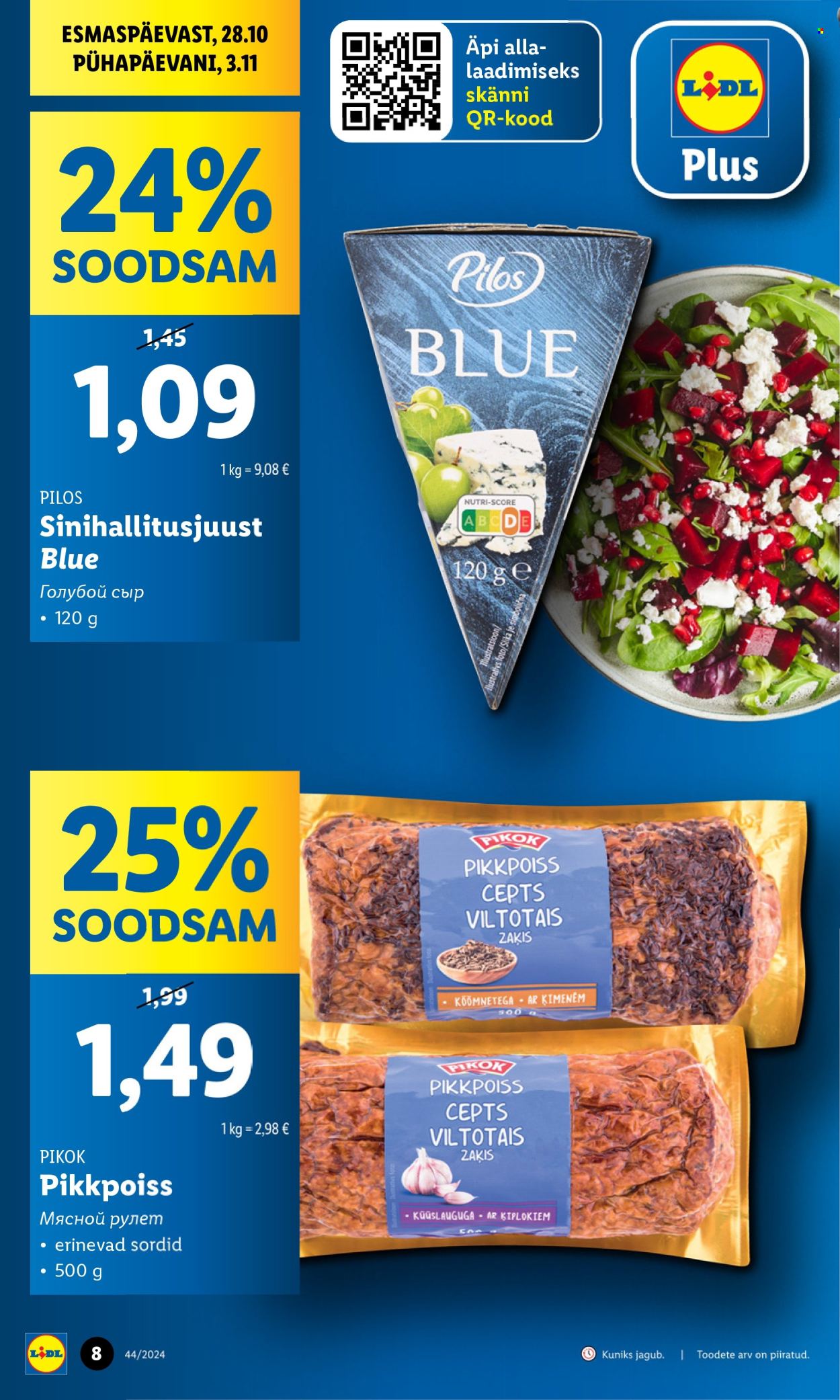 lidl - Lidl kliendileht - Kliendileht (28.10 - 3.11.2024) - page: 8