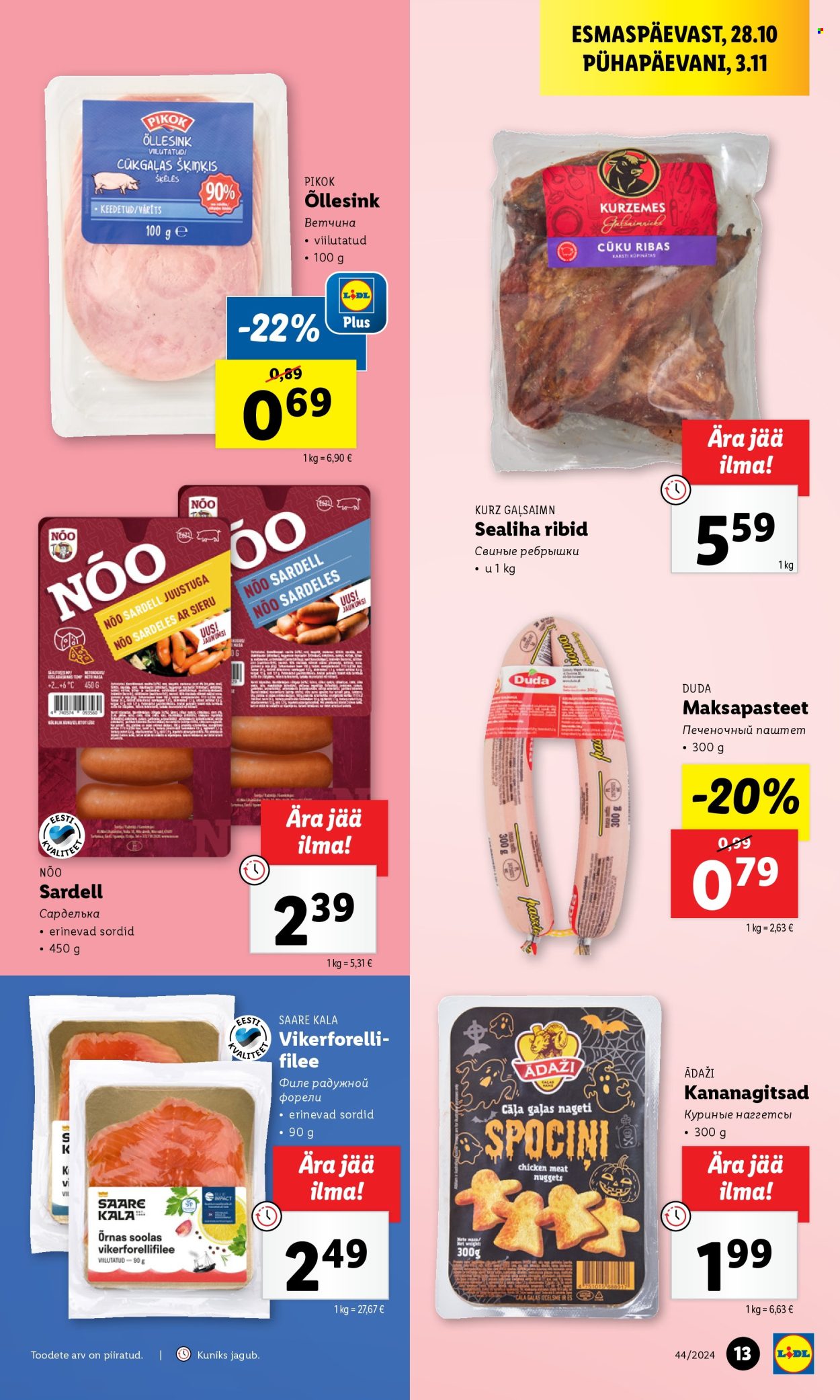 lidl - Lidl kliendileht - Kliendileht (28.10 - 3.11.2024) - page: 13