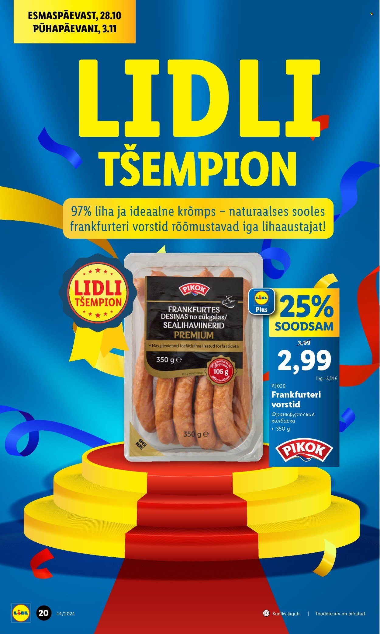 lidl - Lidl kliendileht - Kliendileht (31.10 - 3.11.2024) - page: 20