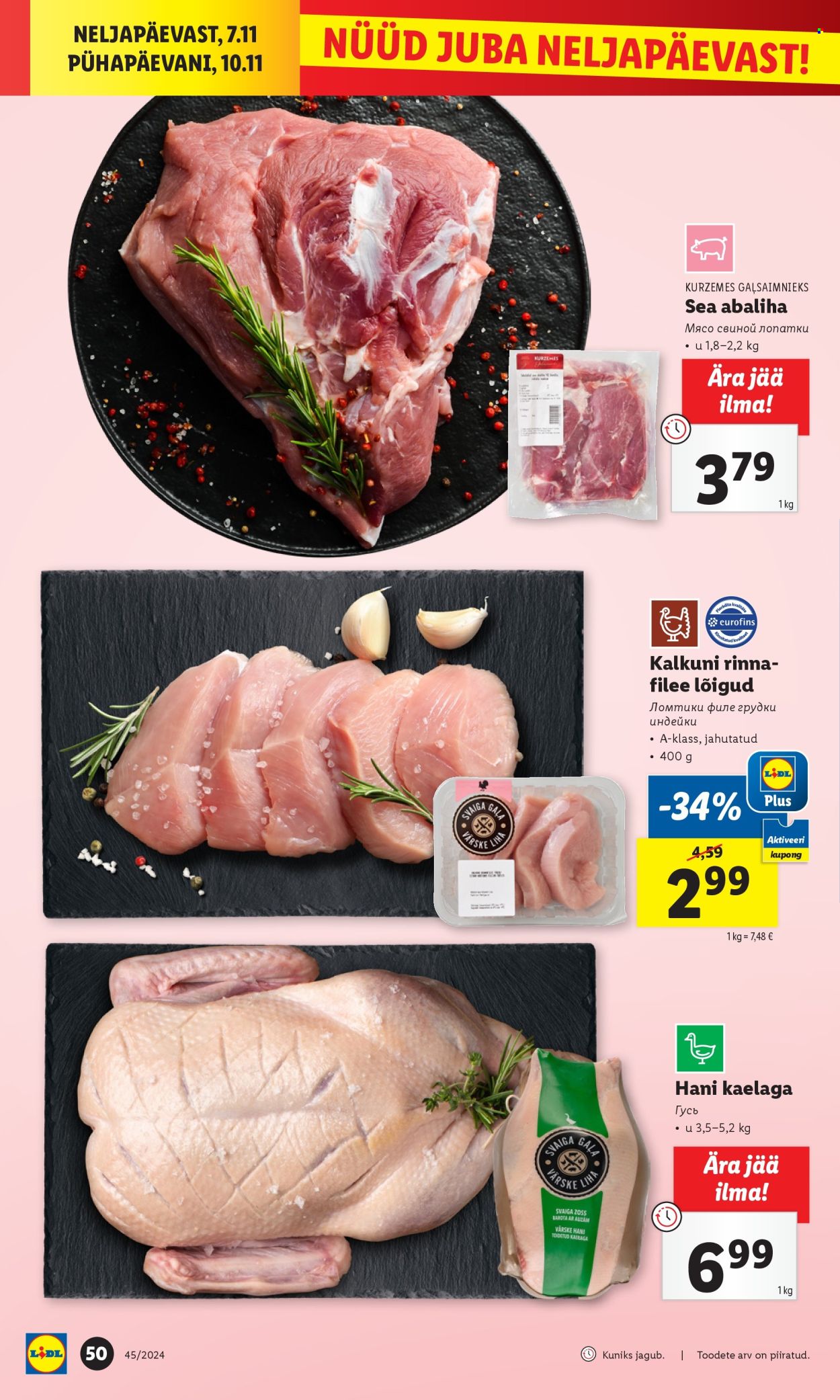 lidl - Lidl kliendileht - Kliendileht (4.11 - 10.11.2024) - page: 50