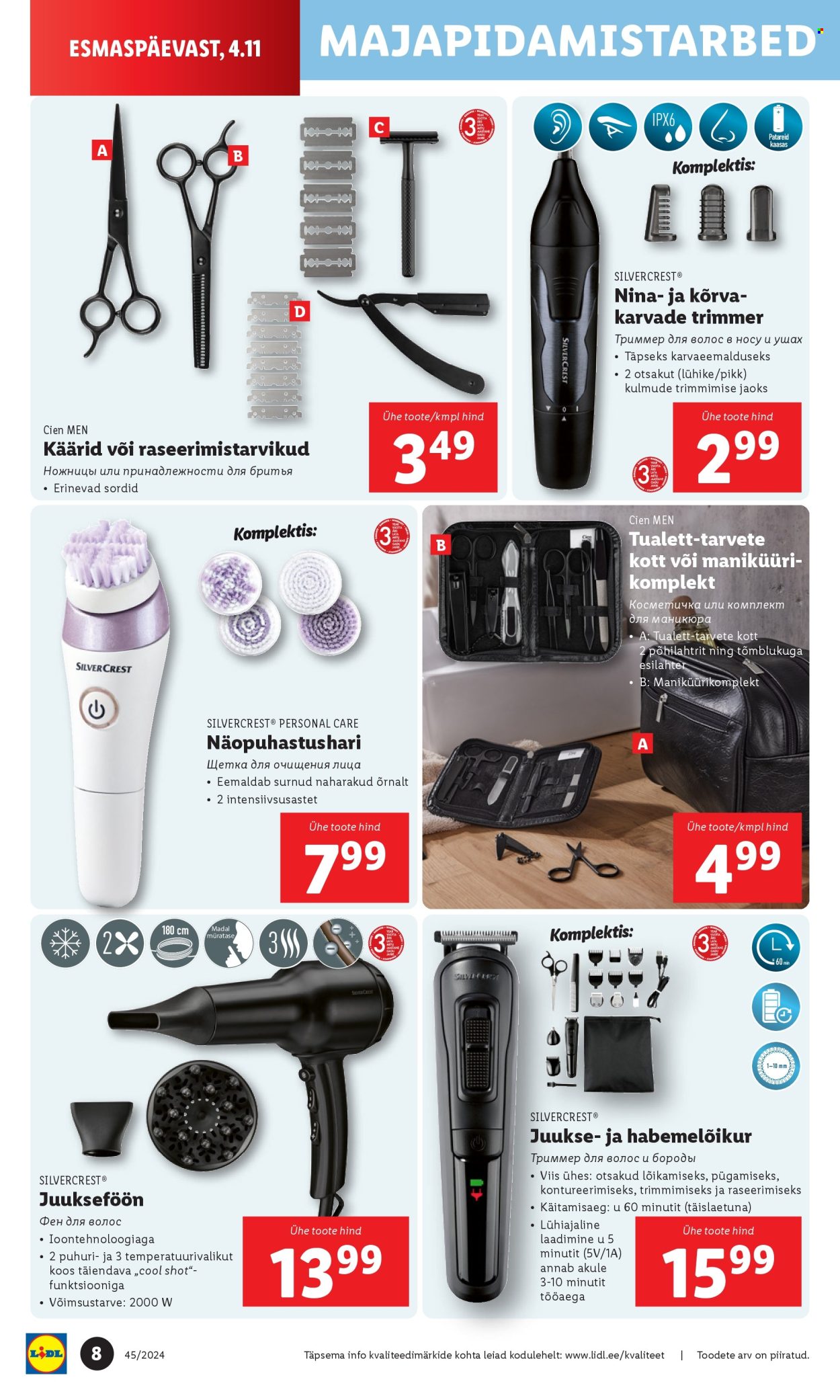 lidl - Lidl kliendileht - Tööstuskaupade pakkumised (4.11 - 10.11.2024) - page: 8