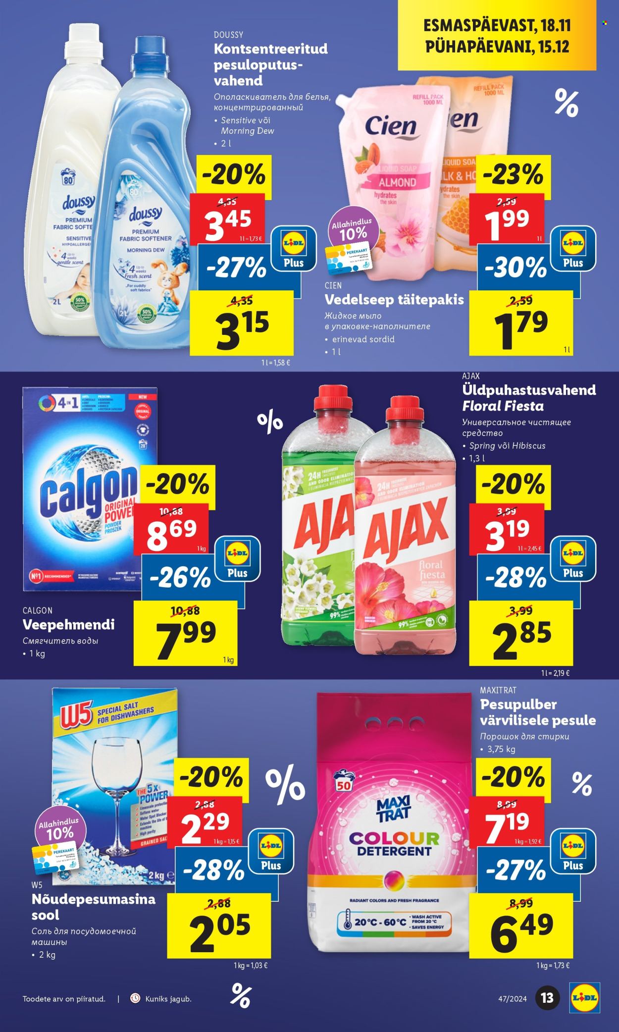 lidl - Lidl kliendileht - Kliendileht (21.11 - 24.11.2024) - page: 13