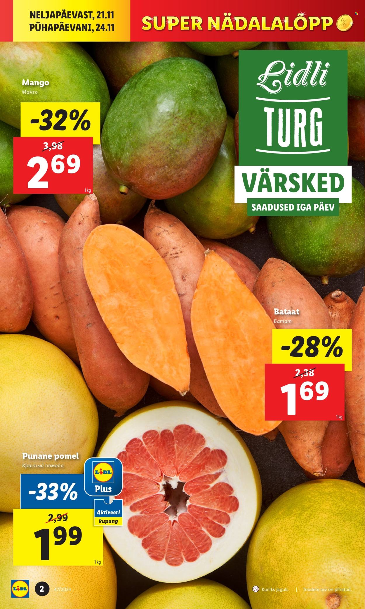 lidl - Lidl kliendileht - Kliendileht (21.11 - 24.11.2024) - page: 2