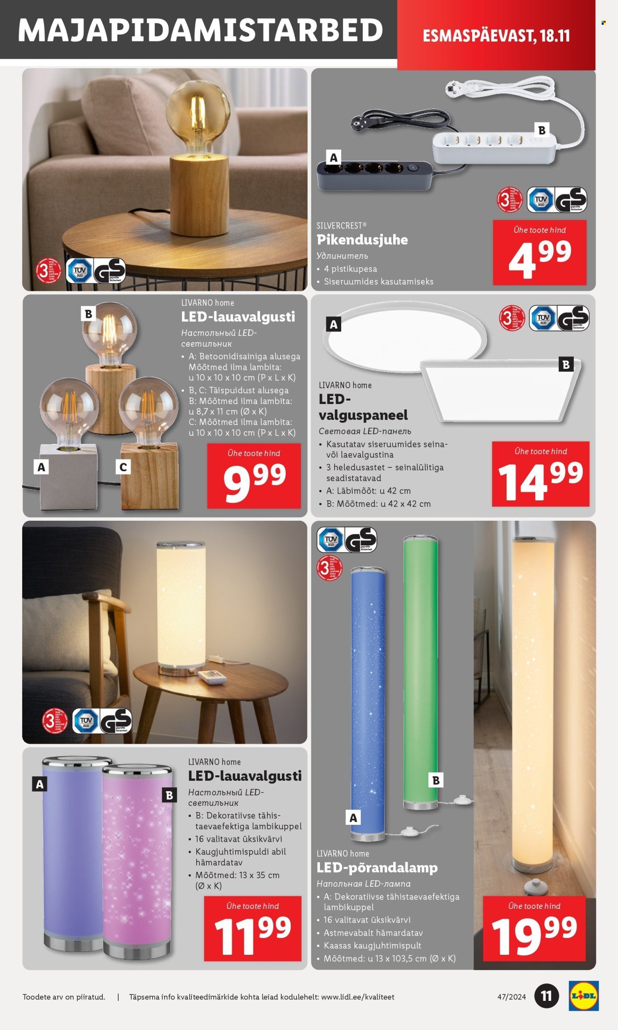 lidl - Lidl kliendileht - Tööstuskaupade pakkumised (18.11 - 24.11.2024) - page: 11