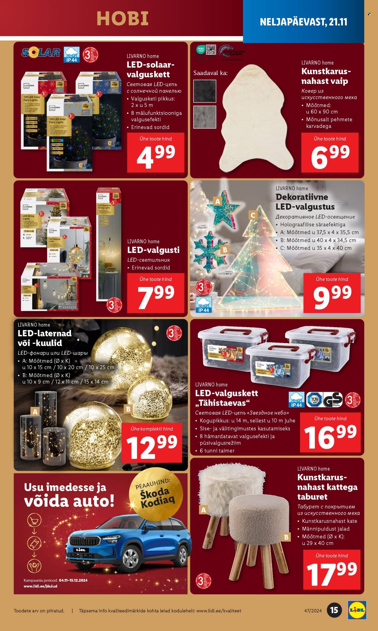 lidl - Lidl kliendileht - Tööstuskaupade pakkumised (18.11 - 24.11.2024) - page: 15