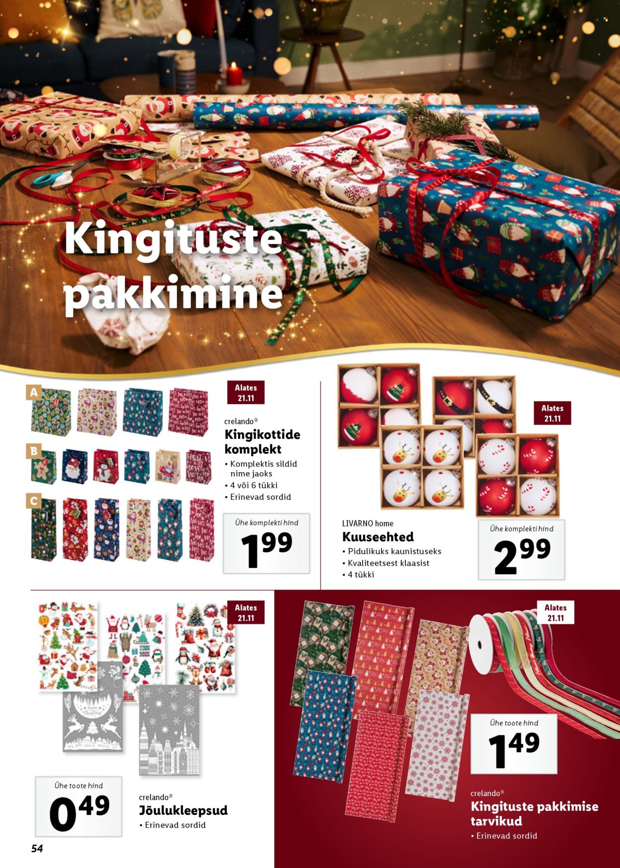 lidl - Lidl kliendileht - Jõulukataloog - page: 54