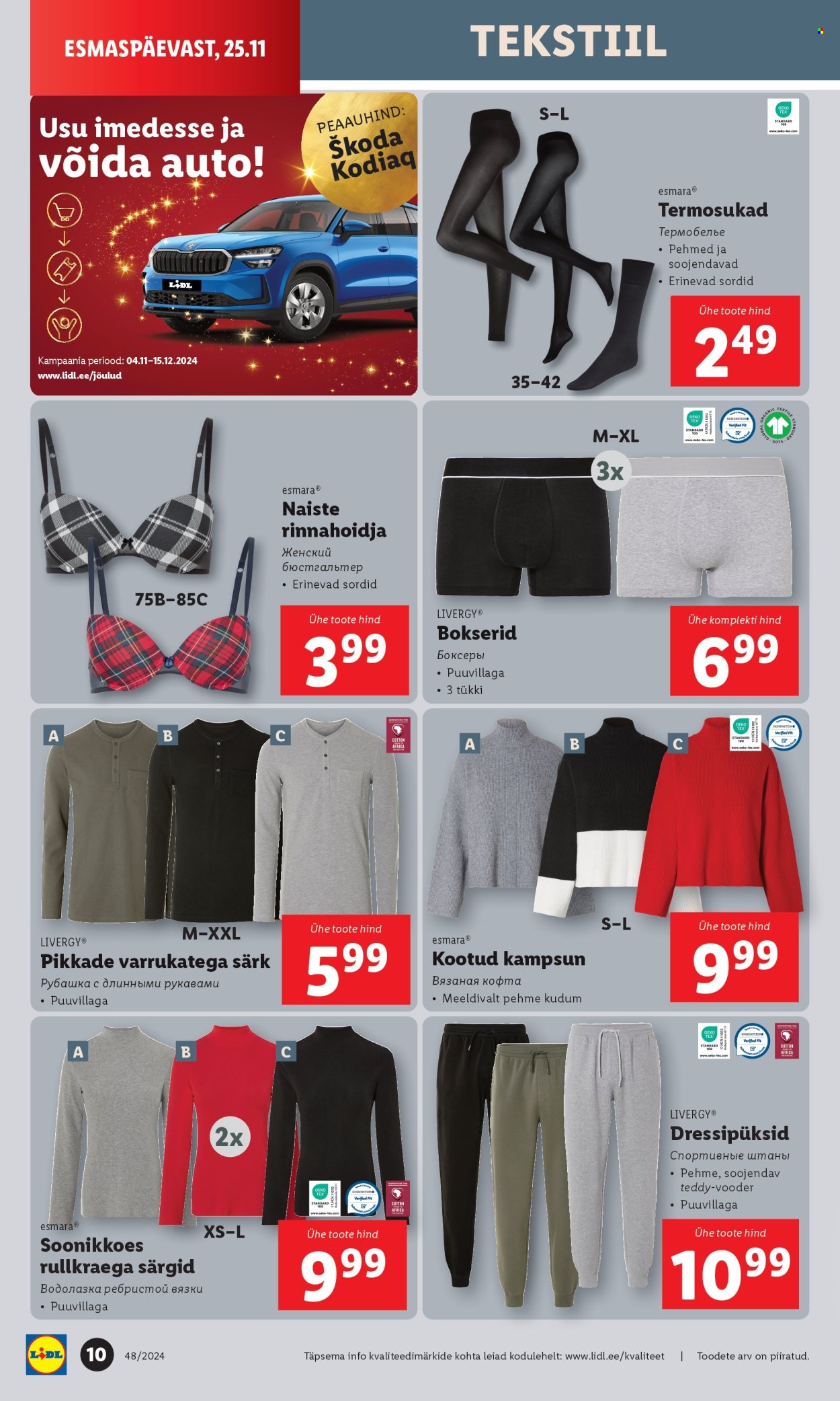 lidl - Lidl kliendileht - Tööstuskaupade pakkumised (25.11 - 1.12.2024) - page: 10