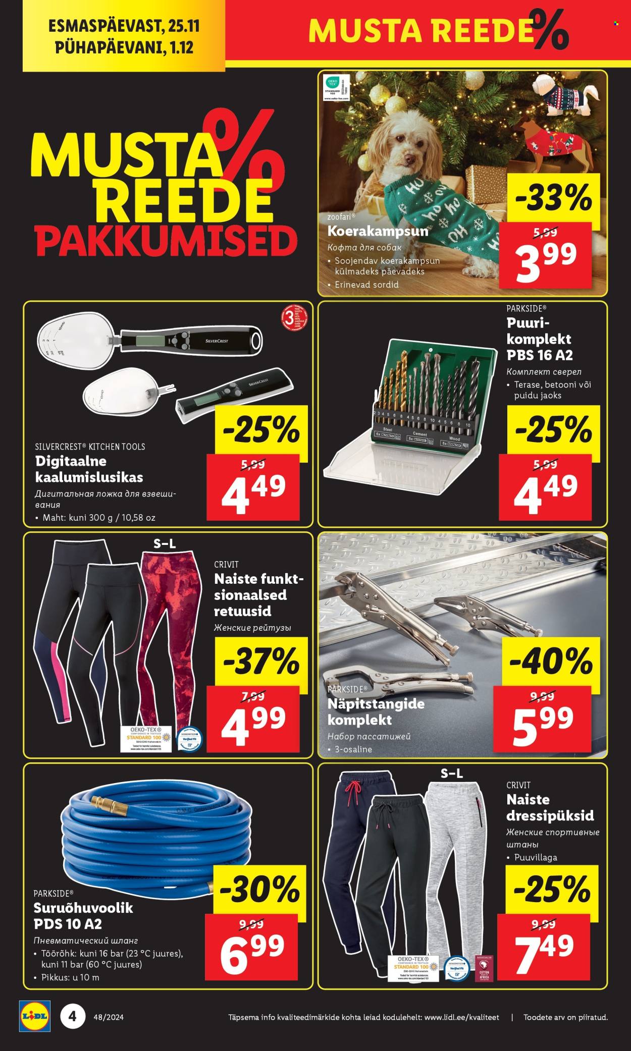 lidl - Lidl kliendileht - Tööstuskaupade pakkumised (25.11 - 1.12.2024) - page: 4