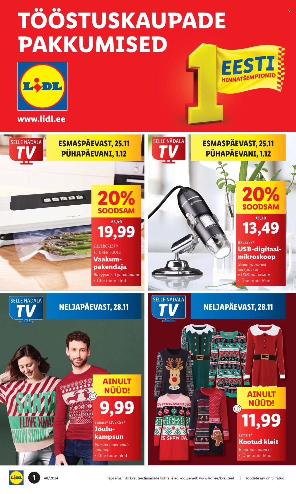 lidl - Lidl kliendileht - Tööstuskaupade pakkumised (25.11 - 1.12.2024)