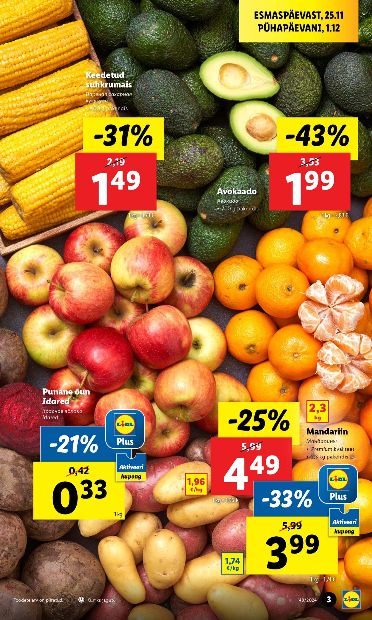 lidl - Lidl kliendileht (25.11 - 1.12.2024) - page: 3