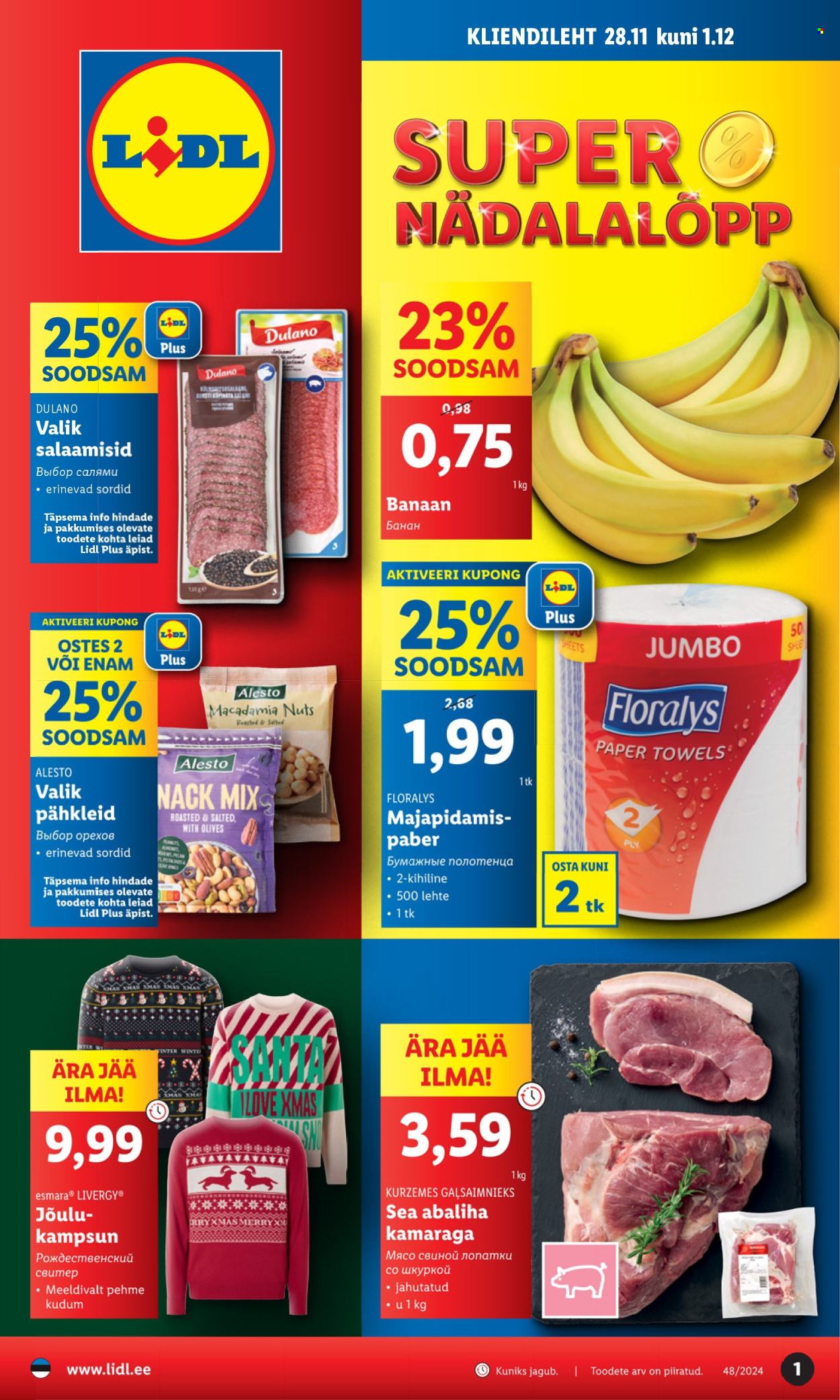 lidl - Lidl kliendileht - Kliendileht (28.11 - 1.12.2024)