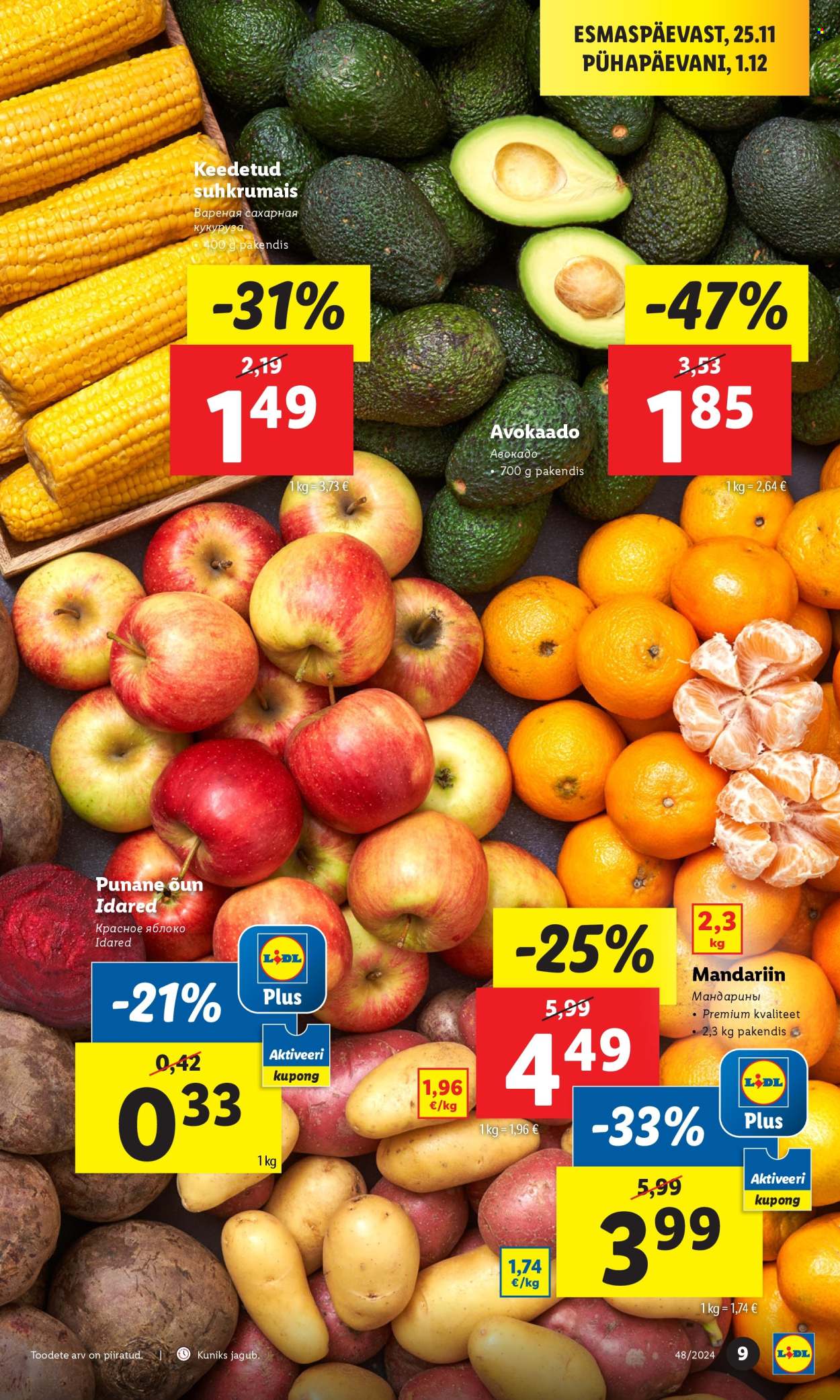 lidl - Lidl kliendileht - Kliendileht (28.11 - 1.12.2024) - page: 9