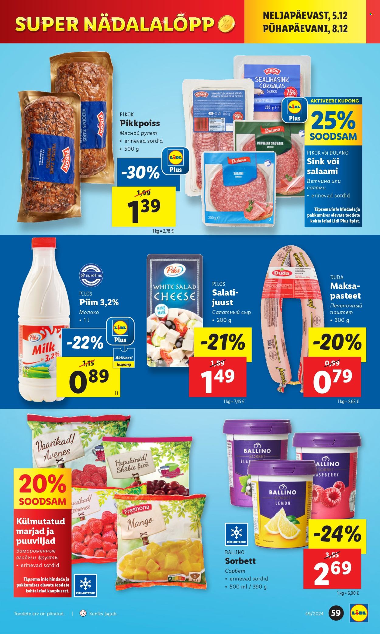 lidl - Lidl kliendileht - Kliendileht (2.12 - 8.12.2024) - page: 59