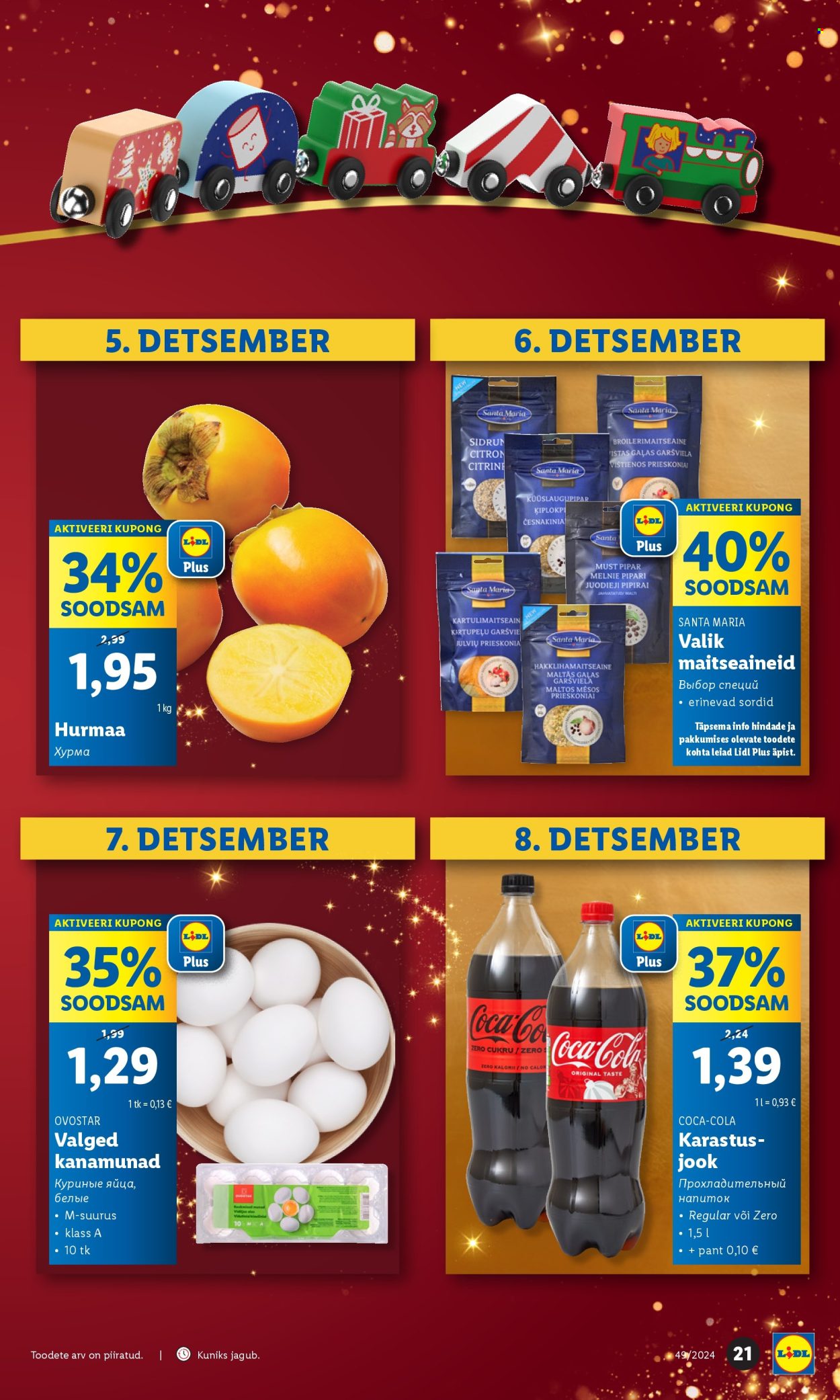 lidl - Lidl kliendileht - Kliendileht (2.12 - 8.12.2024) - page: 21