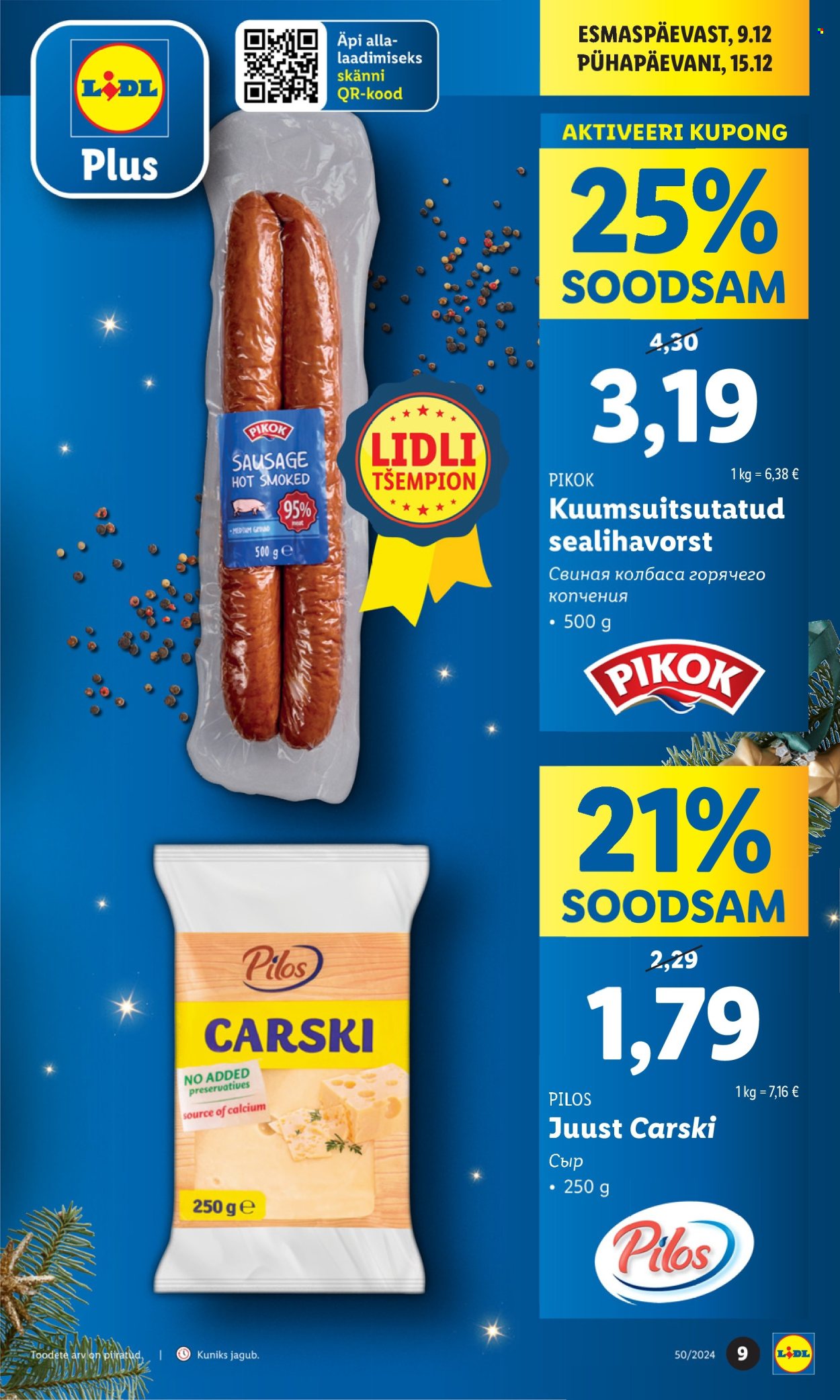 lidl - Lidl kliendileht - Kliendilehed (9.12 - 15.12.2024) - page: 9