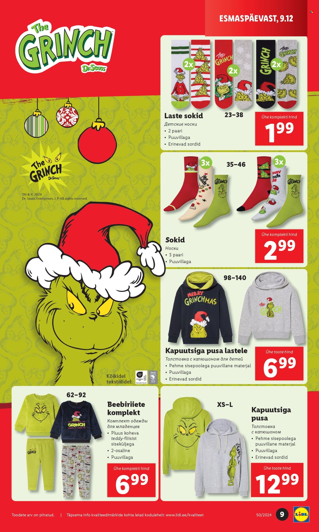 lidl - Lidl kliendileht - Tööstuskaupade kliendilehed (9.12 - 15.12.2024) - page: 9