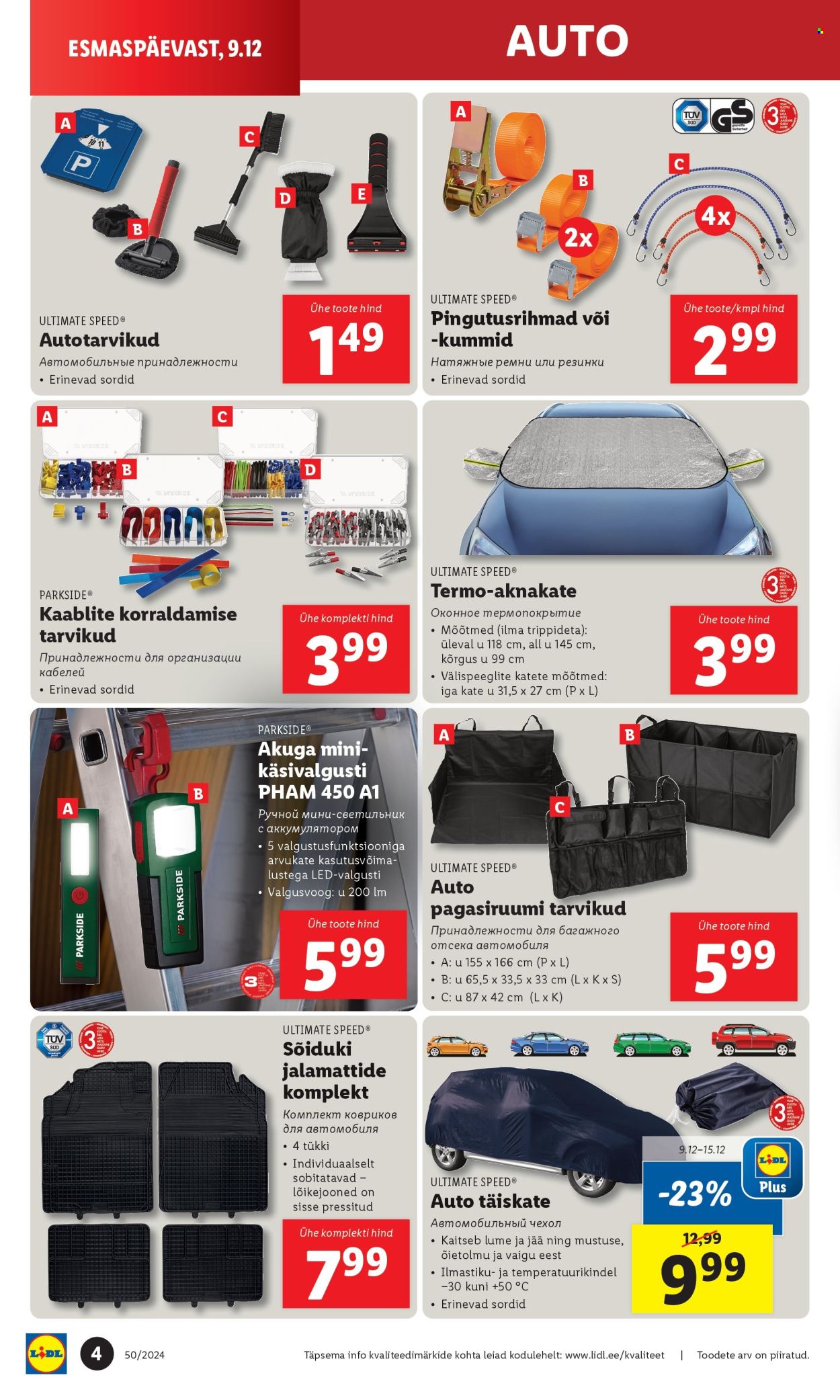 lidl - Lidl kliendileht - Tööstuskaupade kliendilehed (9.12 - 15.12.2024) - page: 4