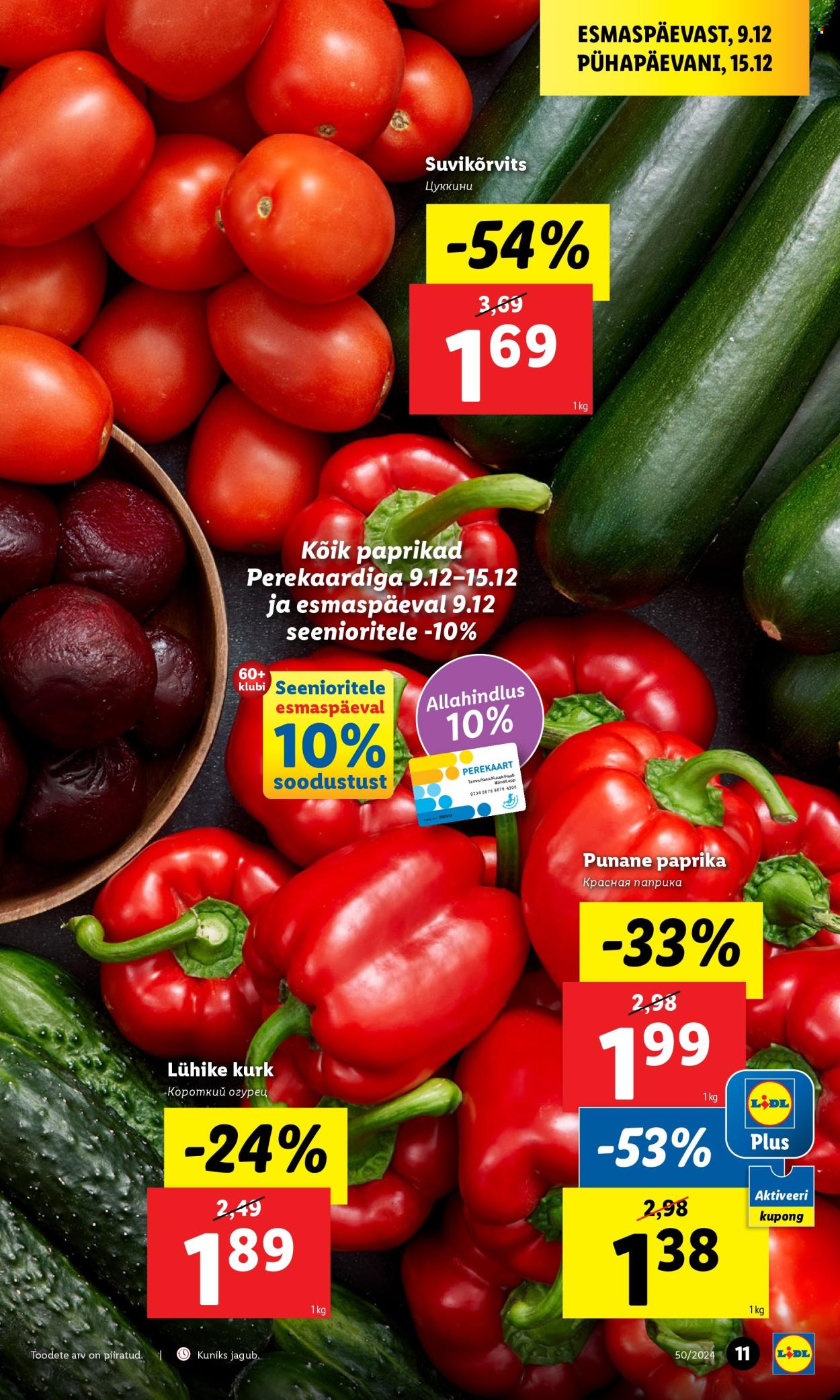 lidl - Lidl kliendileht - Nädalalõpu pakkumised (12.12 - 15.12.2024) - page: 11