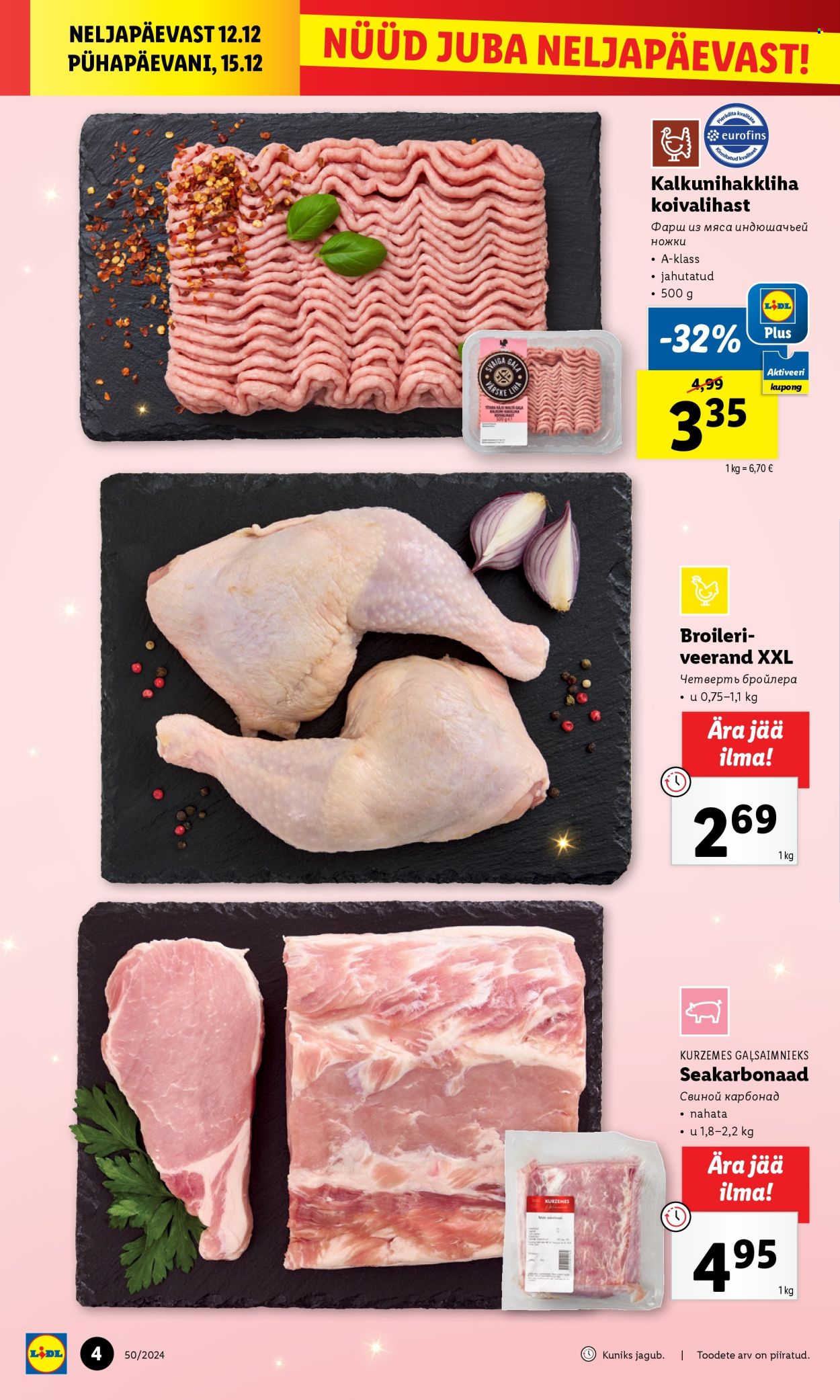 lidl - Lidl kliendileht - Nädalalõpu pakkumised (12.12 - 15.12.2024) - page: 4