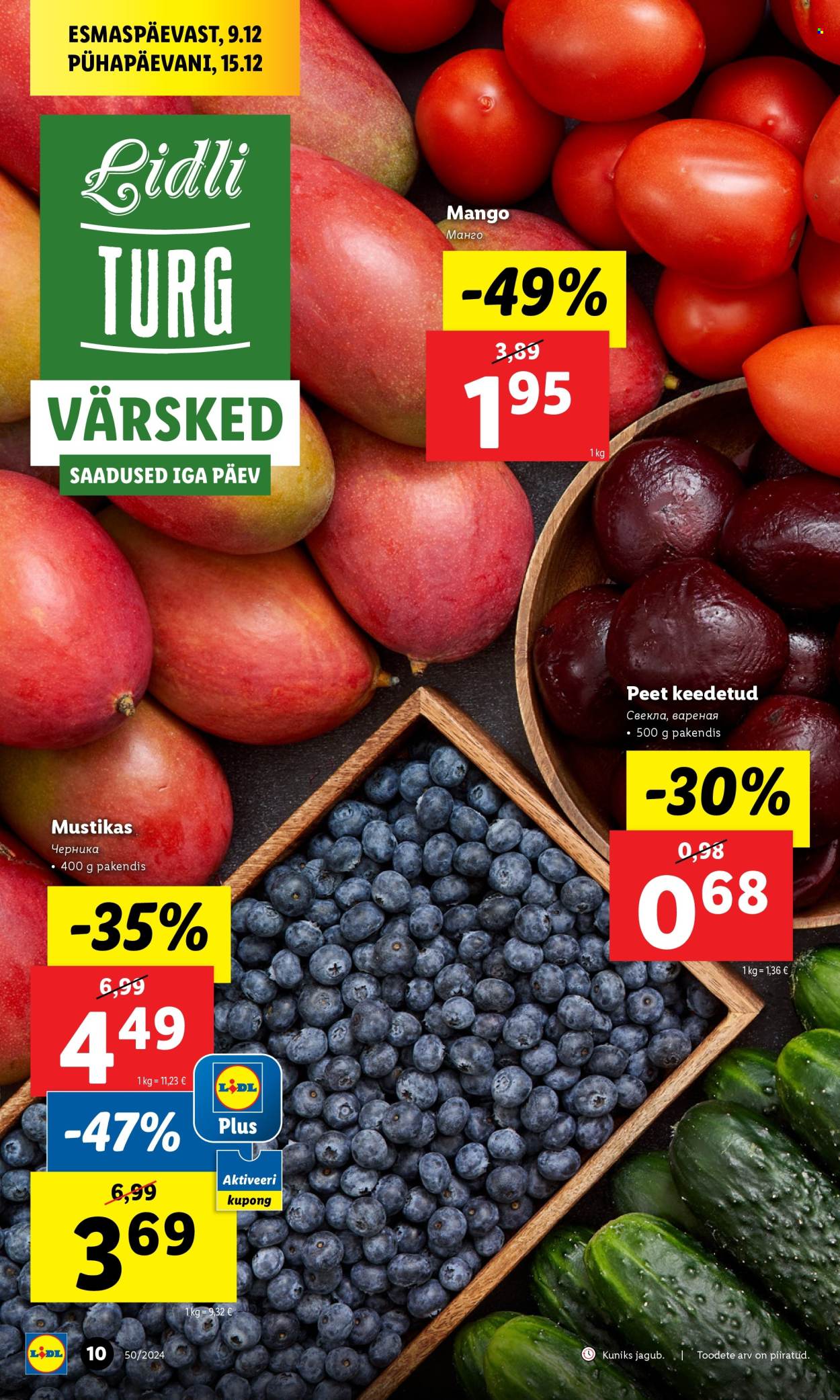 lidl - Lidl kliendileht - Nädalalõpu pakkumised (12.12 - 15.12.2024) - page: 10